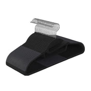 Gummierte Kleiderbügel 20er-Set Schwarz von Relaxdays
