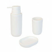 Bad Accessoires 3-teilig Weiss von Relaxdays