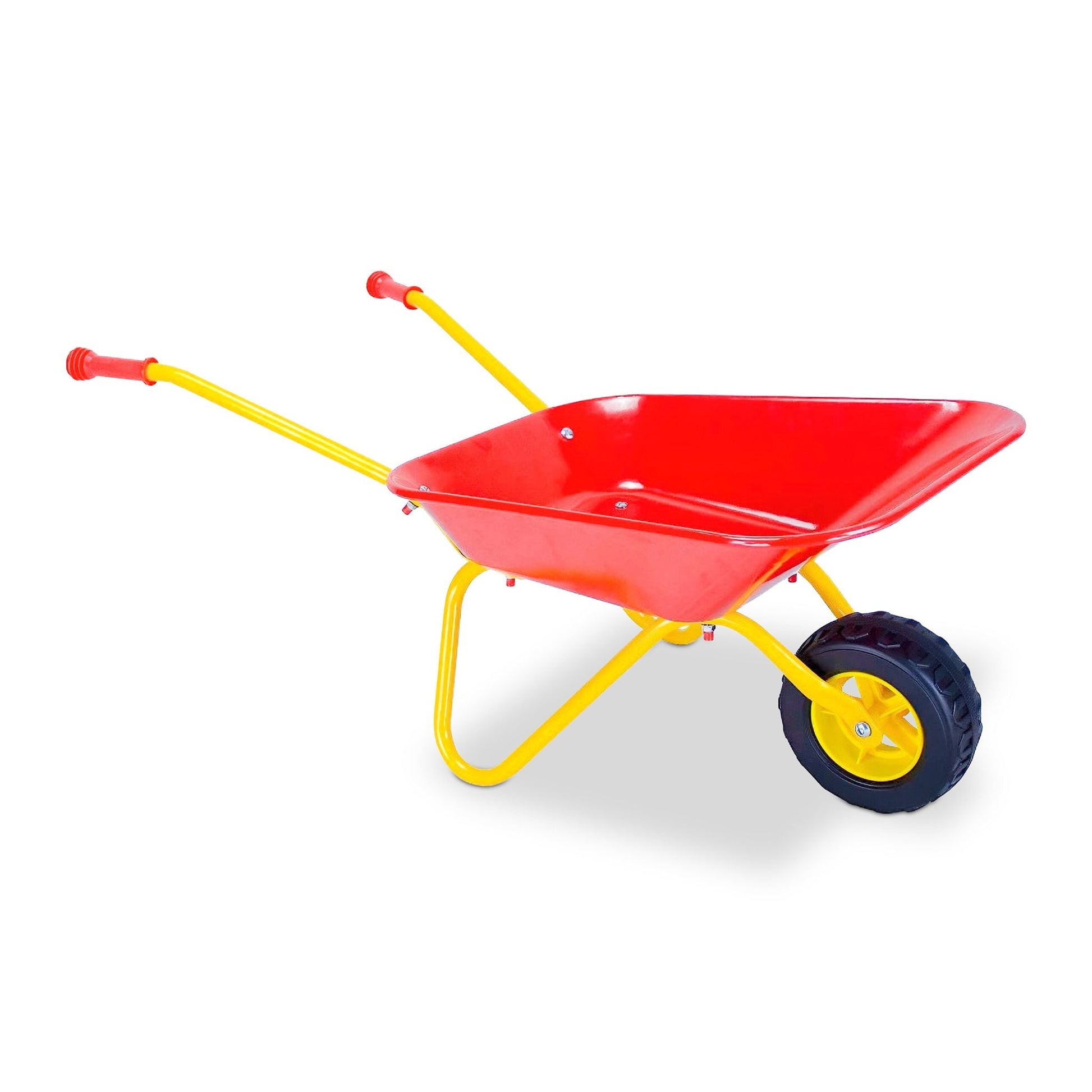 Schubkarre für Kinder Gelb-Rot-Schwarz von Relaxdays