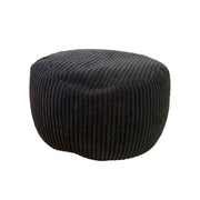 Pouf mit Cordbezug Schwarz von Relaxdays