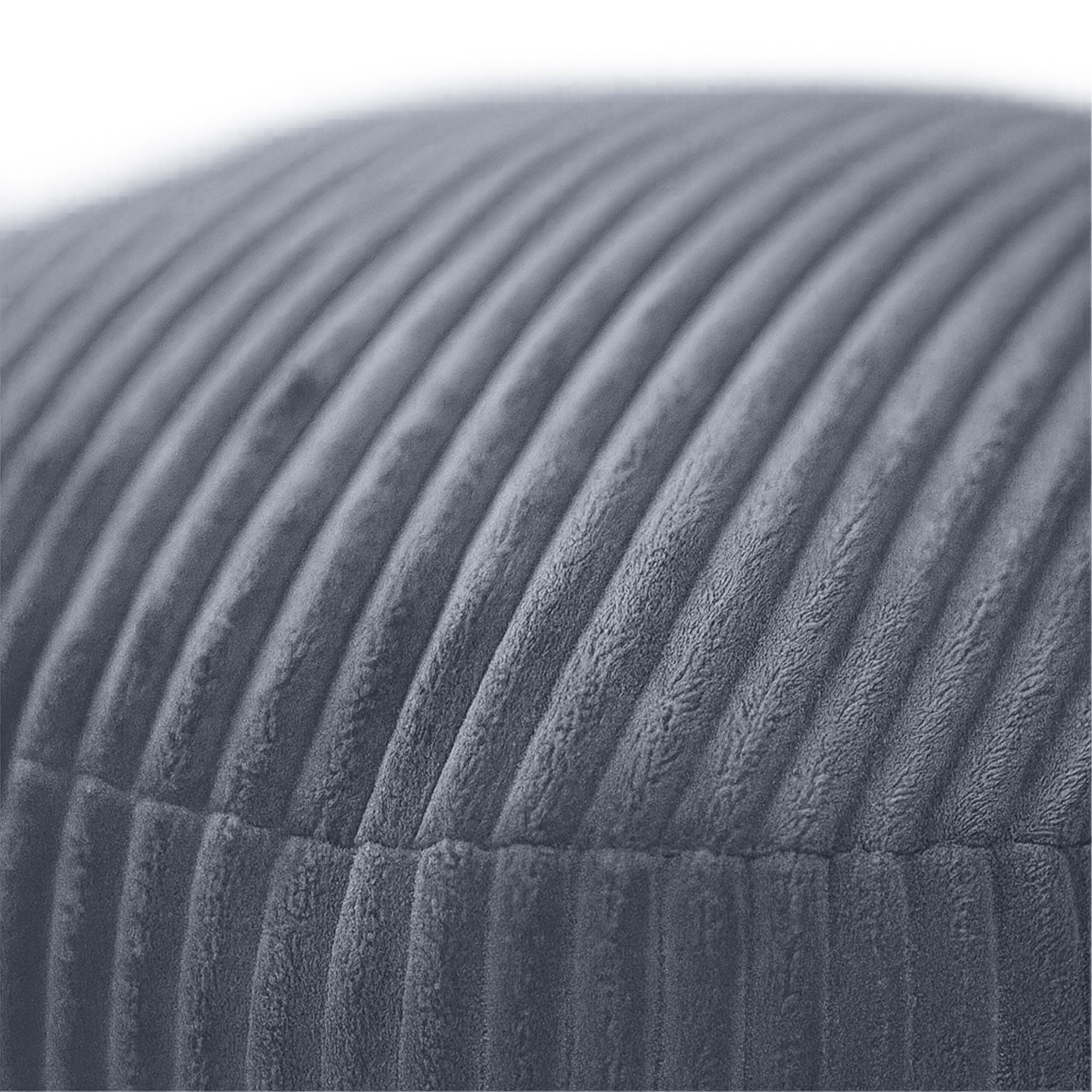 Pouf mit Cordbezug Anthrazit von Relaxdays