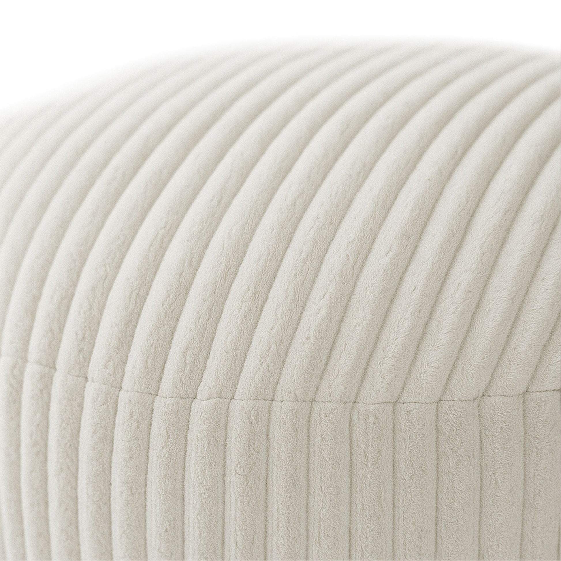 Pouf mit Cordbezug Beige von Relaxdays