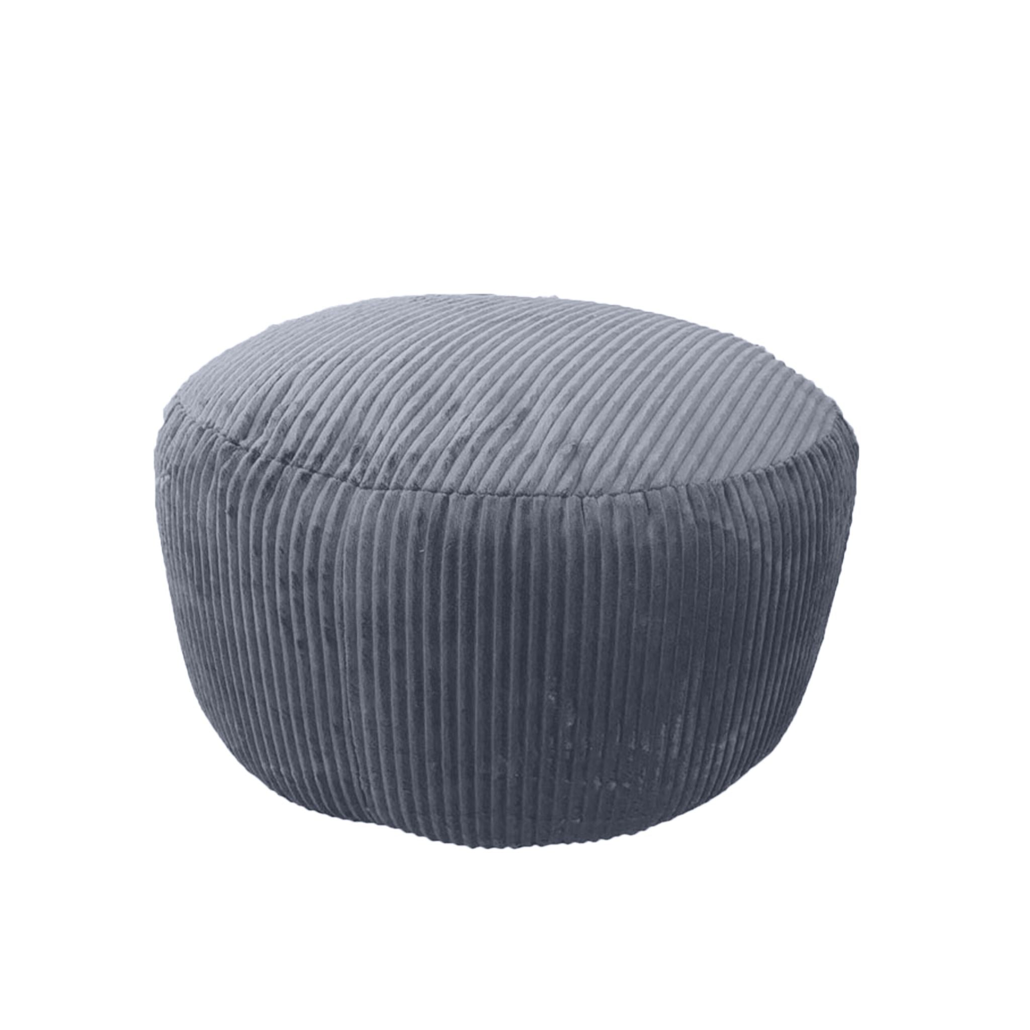 Pouf mit Cordbezug Anthrazit von Relaxdays