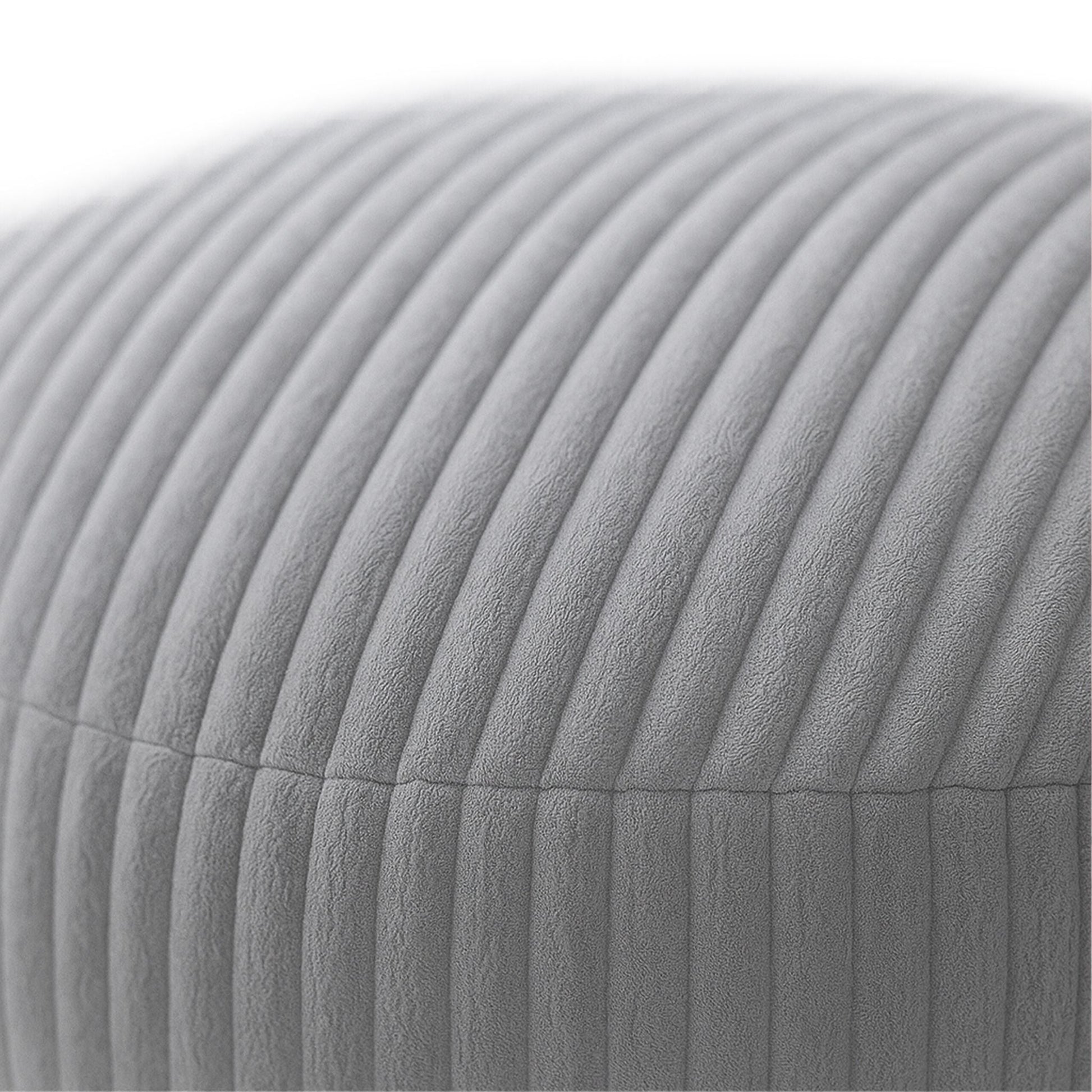 Pouf mit Cordbezug Grau von Relaxdays