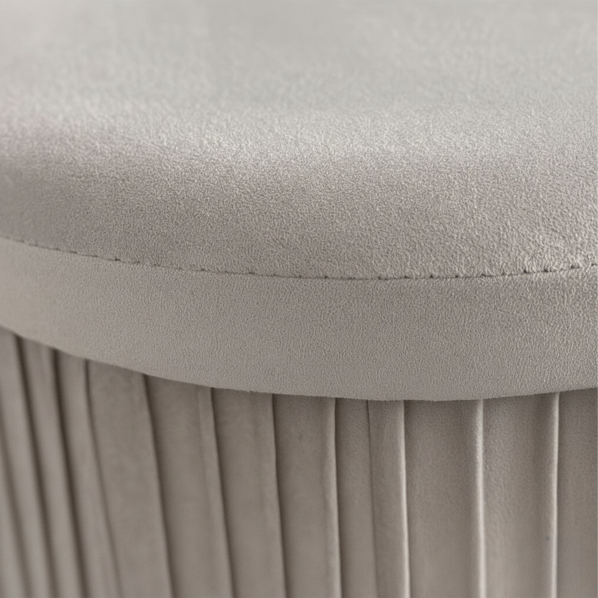 Hocker Samt mit Stauraum Grau von Relaxdays