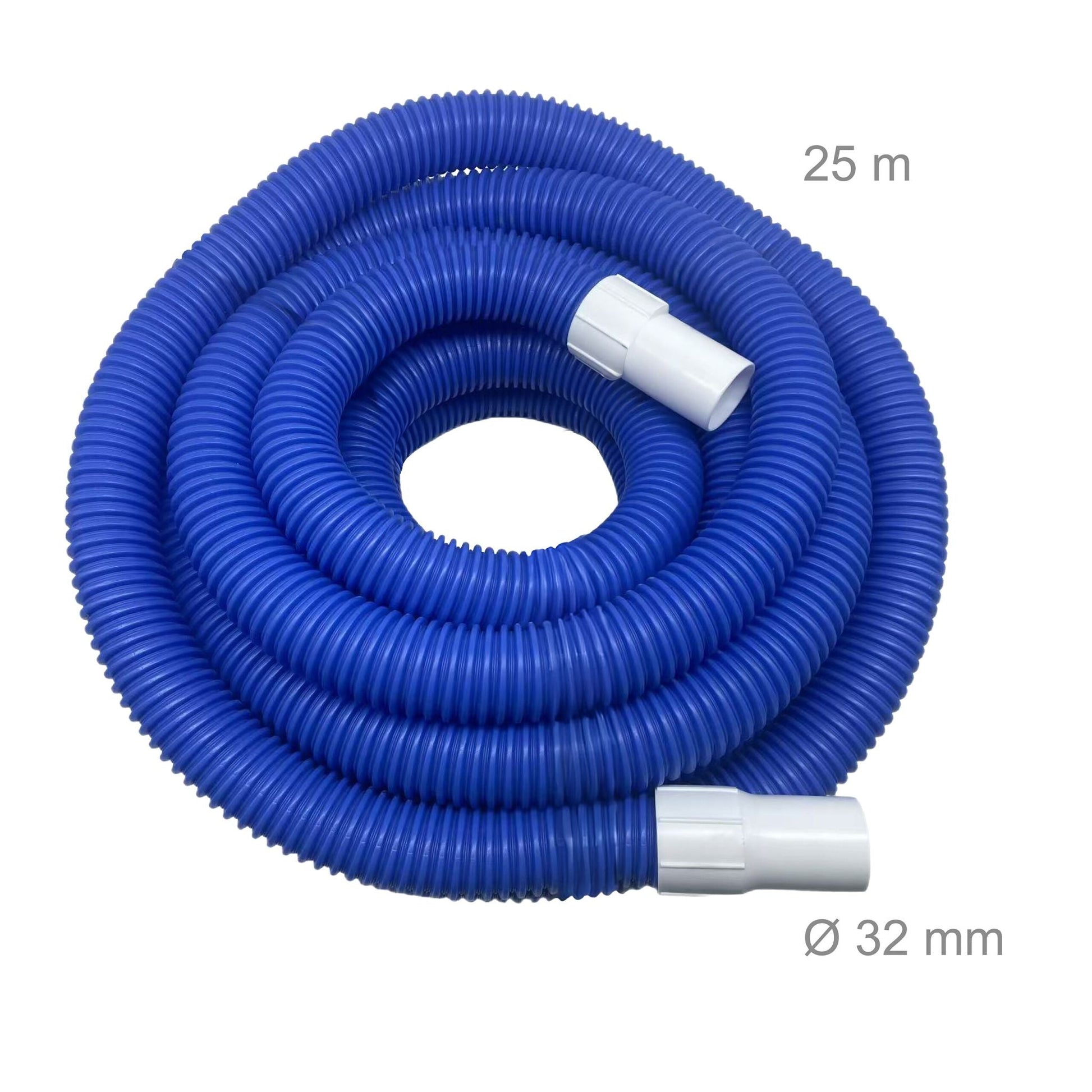 Poolschlauch blau 32mm Weiss-Blau von Relaxdays