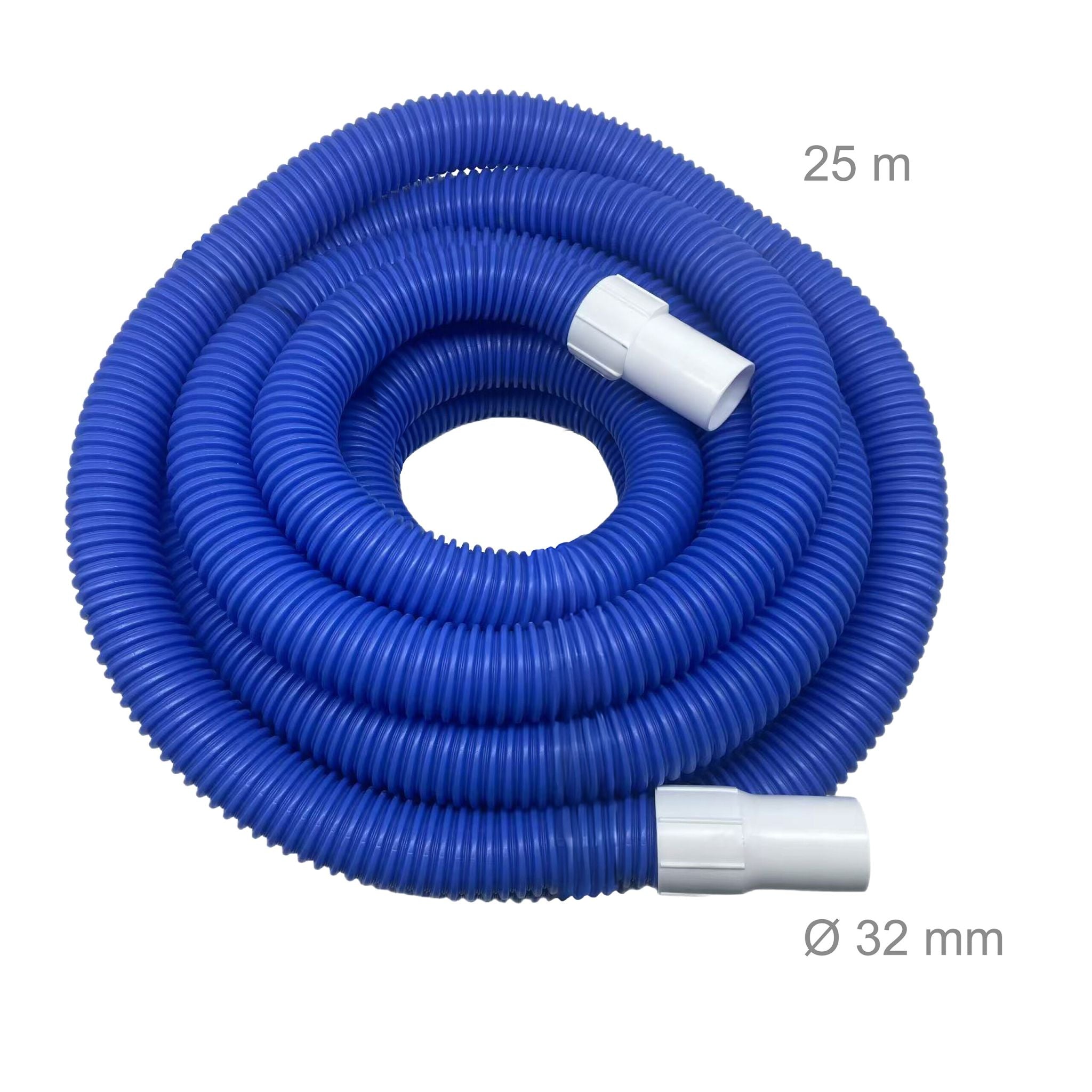 Poolschlauch blau 32mm Weiss-Blau von Relaxdays