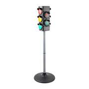 Ampel für Kinder Licht & Sound Schwarz-Silber von Relaxdays