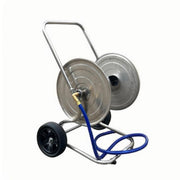 Schlauchwagen Edelstahl Schwarz-Silber von Relaxdays