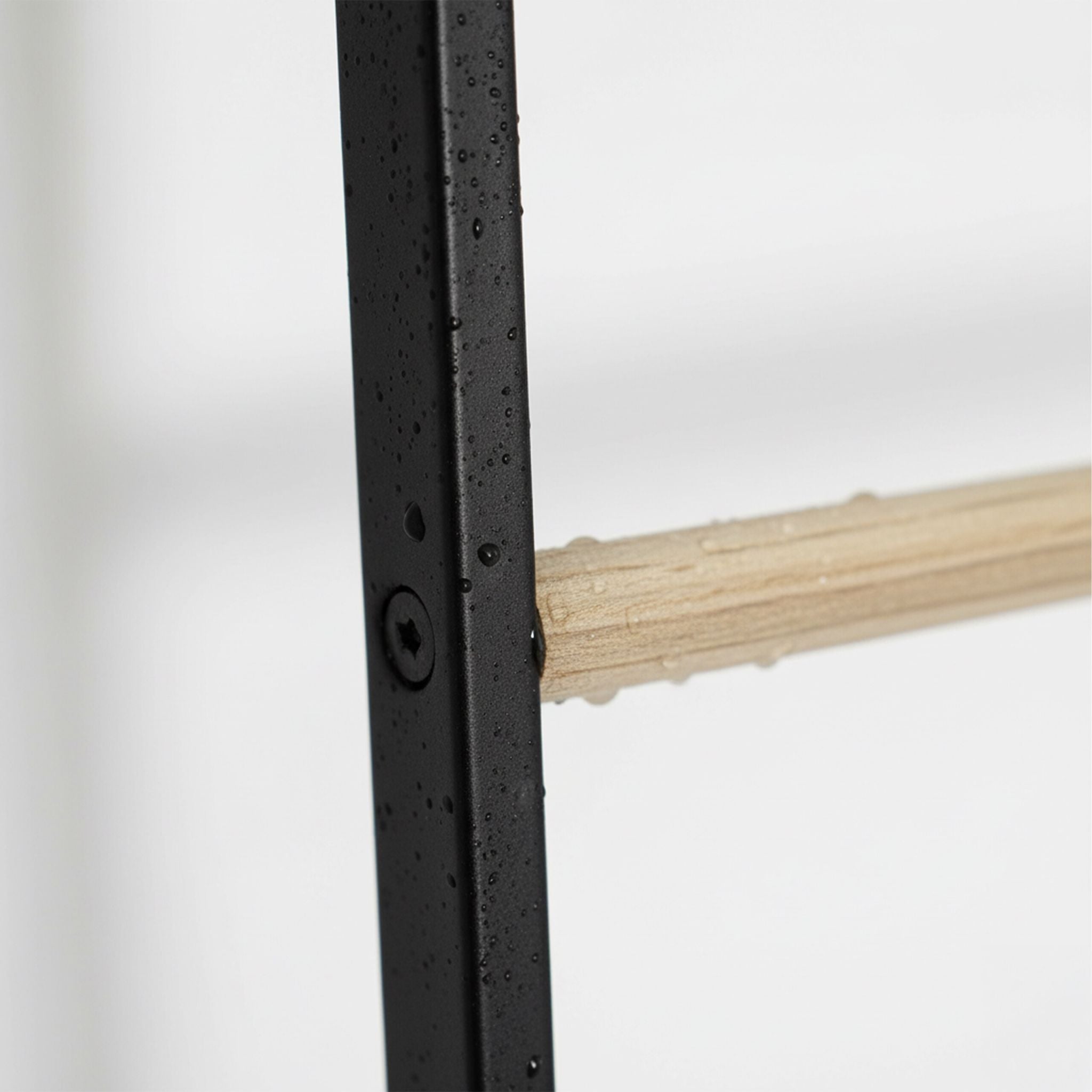 Handtuchleiter Metall Schwarz von Relaxdays