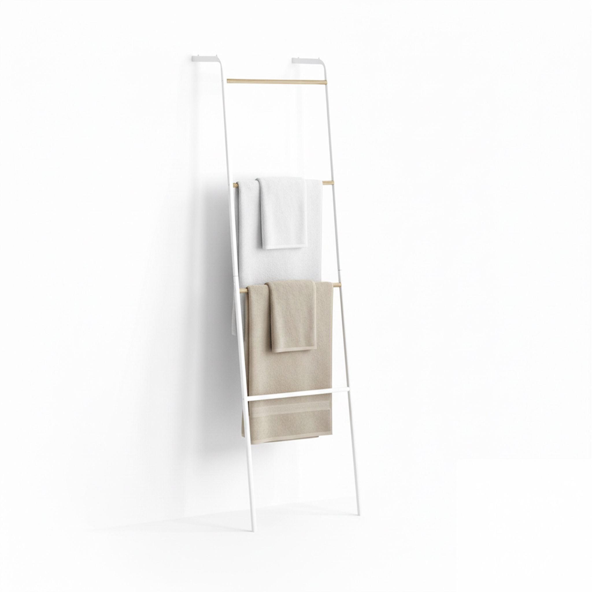 Handtuchleiter Metall Weiss von Relaxdays