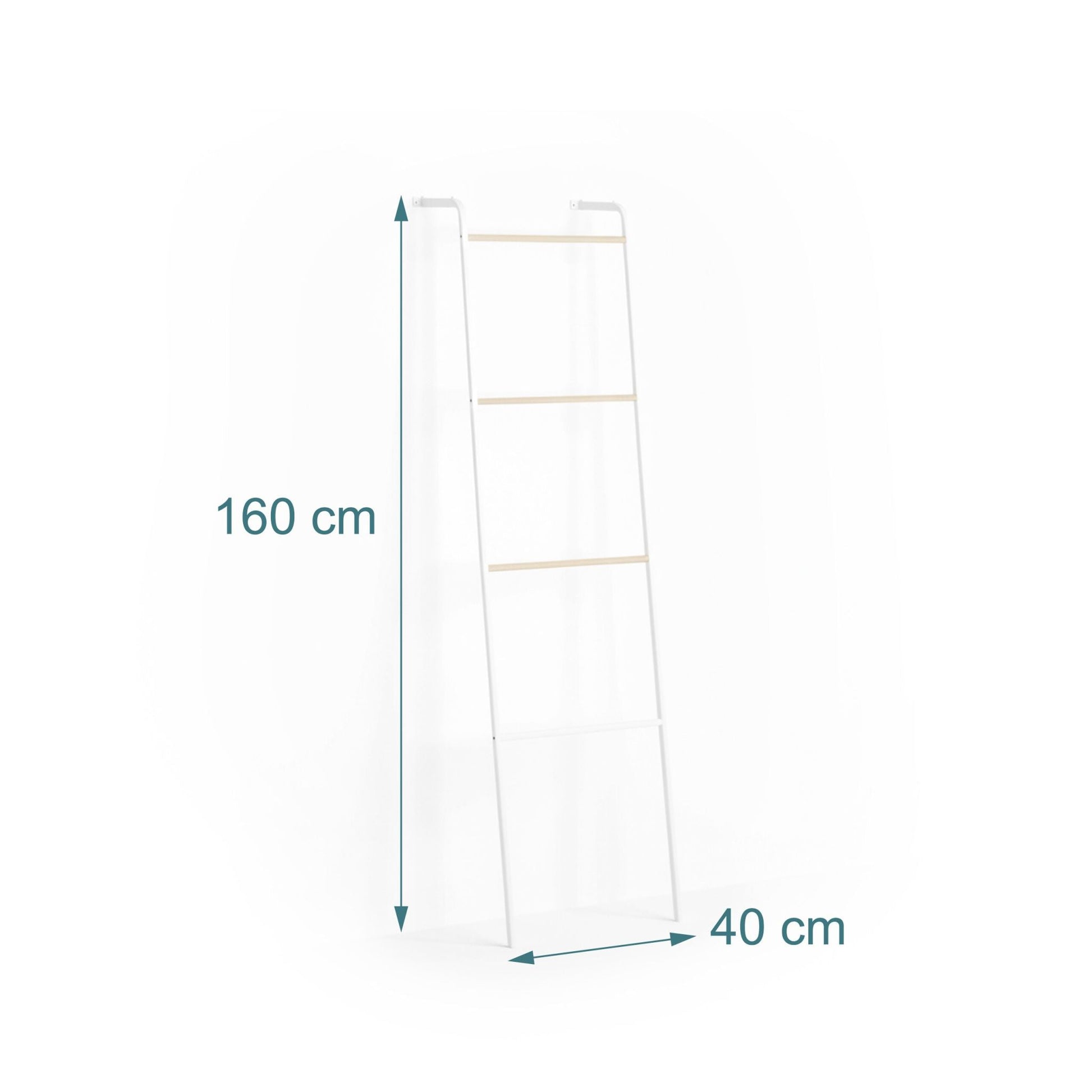 Handtuchleiter Metall Weiss von Relaxdays