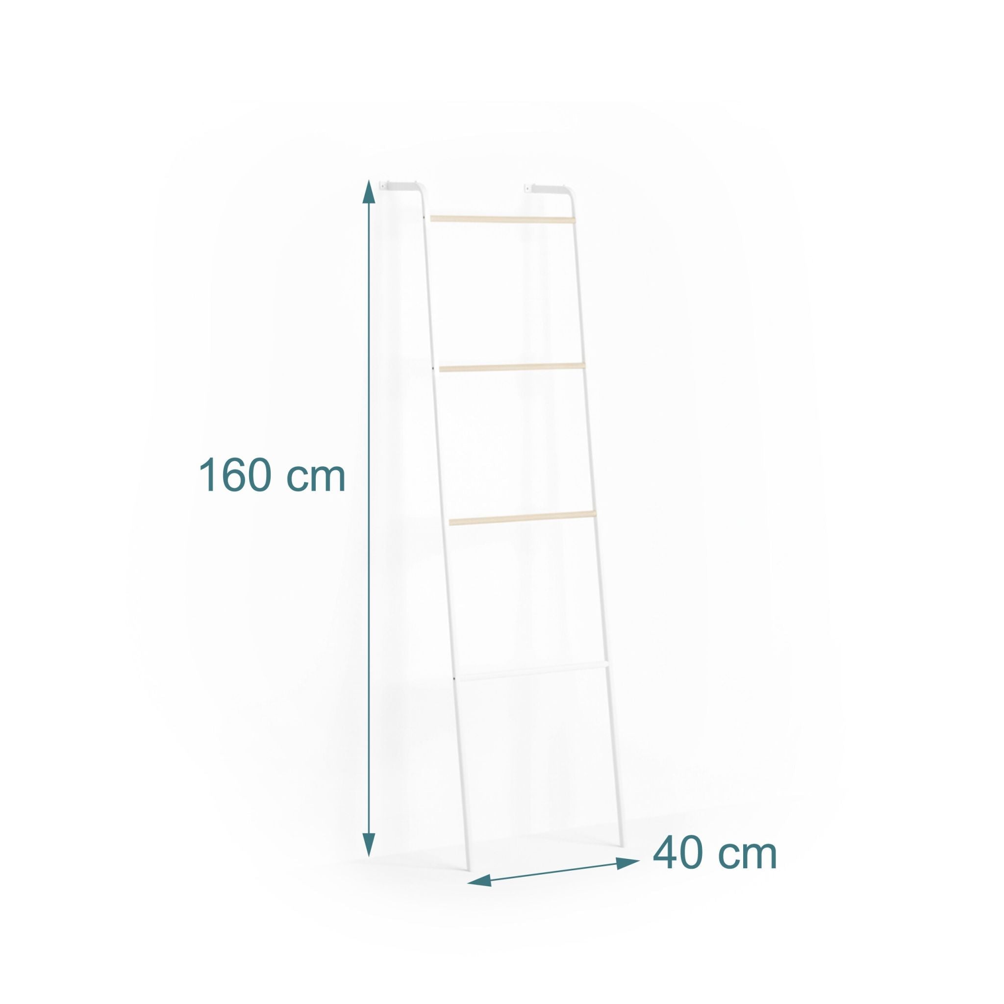 Handtuchleiter Metall Weiss von Relaxdays