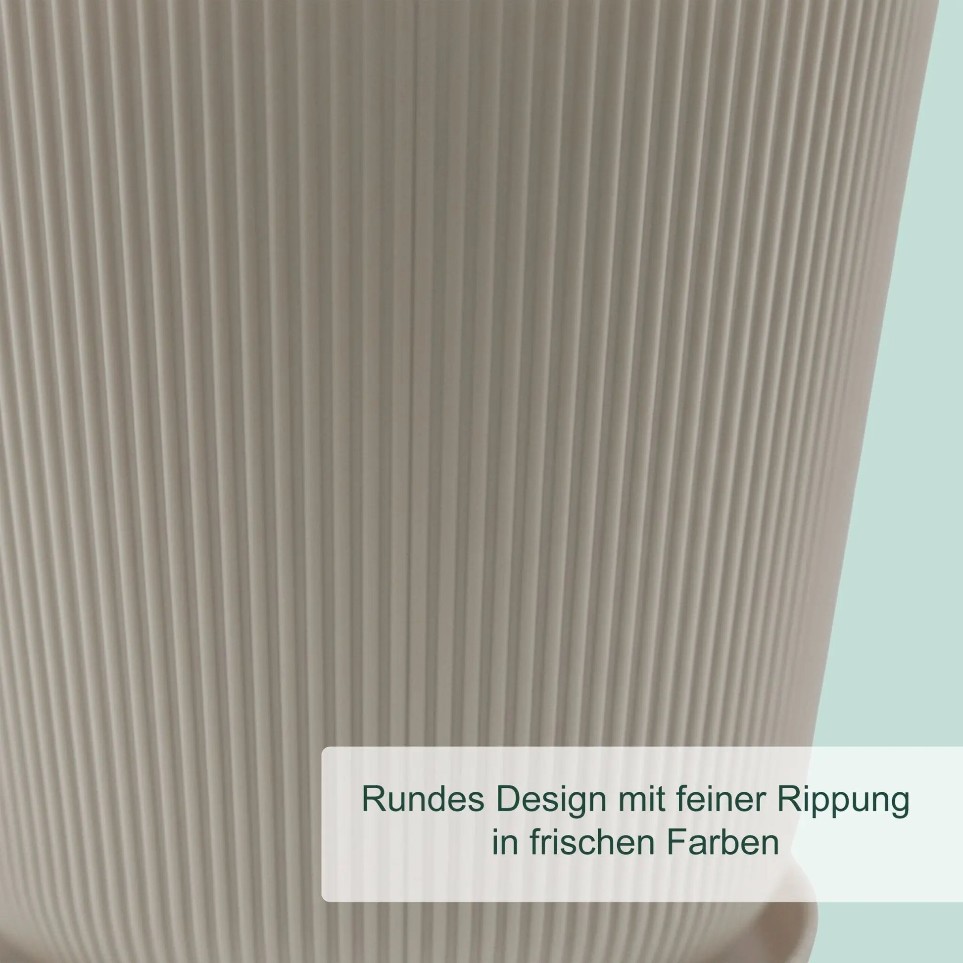 Blumentopf mit Untersetzer 2er-Set Beige von Relaxdays
