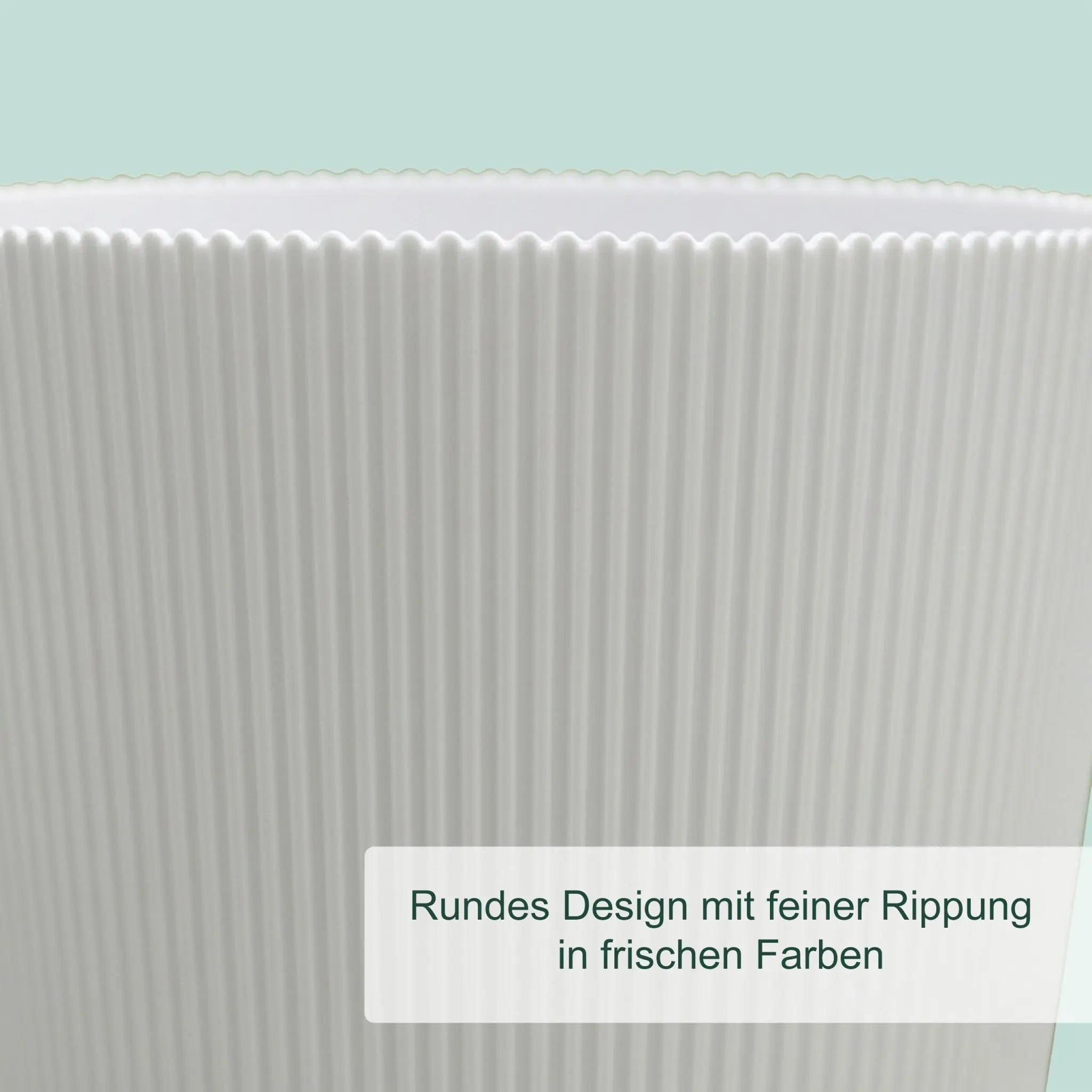 Blumentopf mit Untersetzer 2er-Set Weiss von Relaxdays