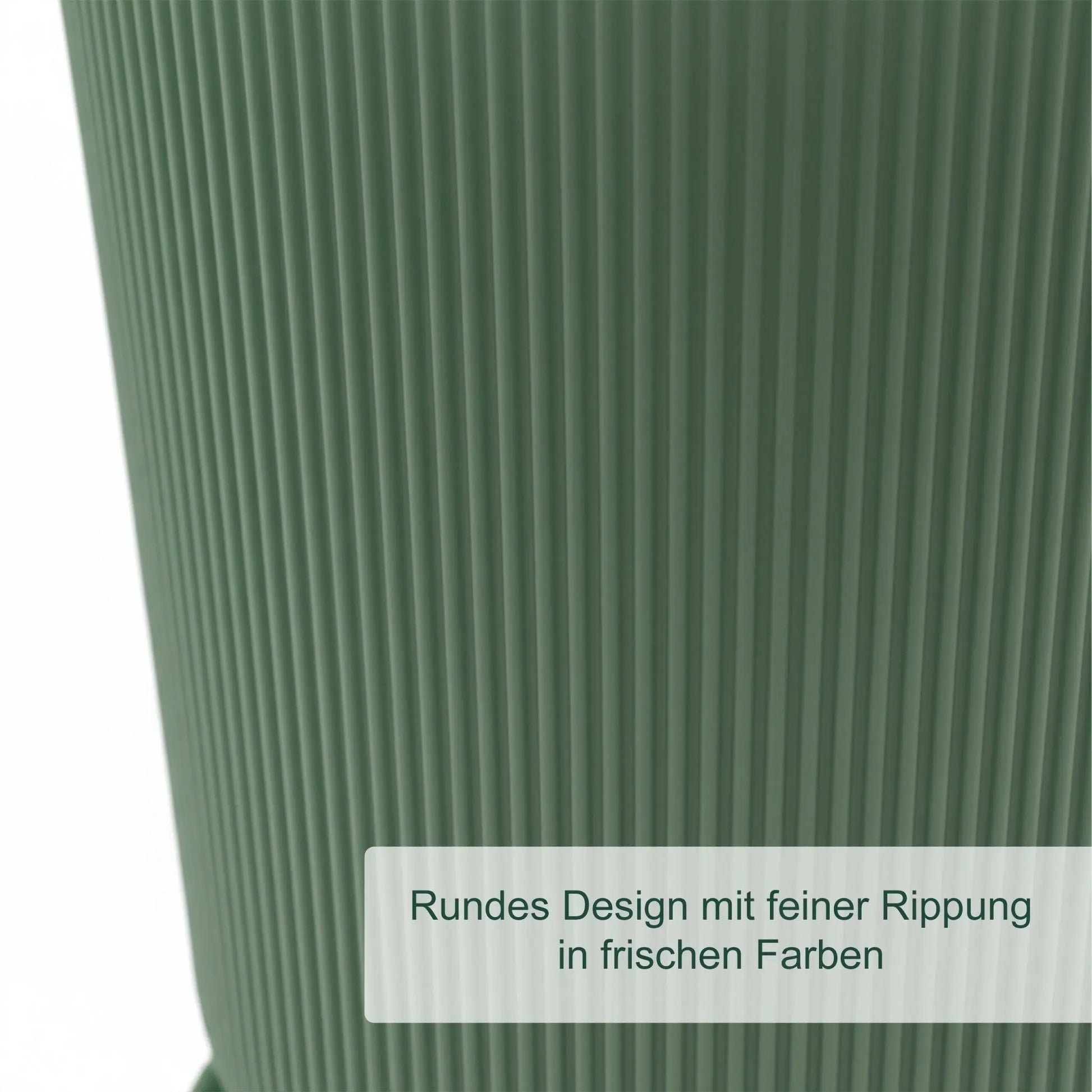 Blumentopf mit Untersetzer 2er-Set Grün von Relaxdays