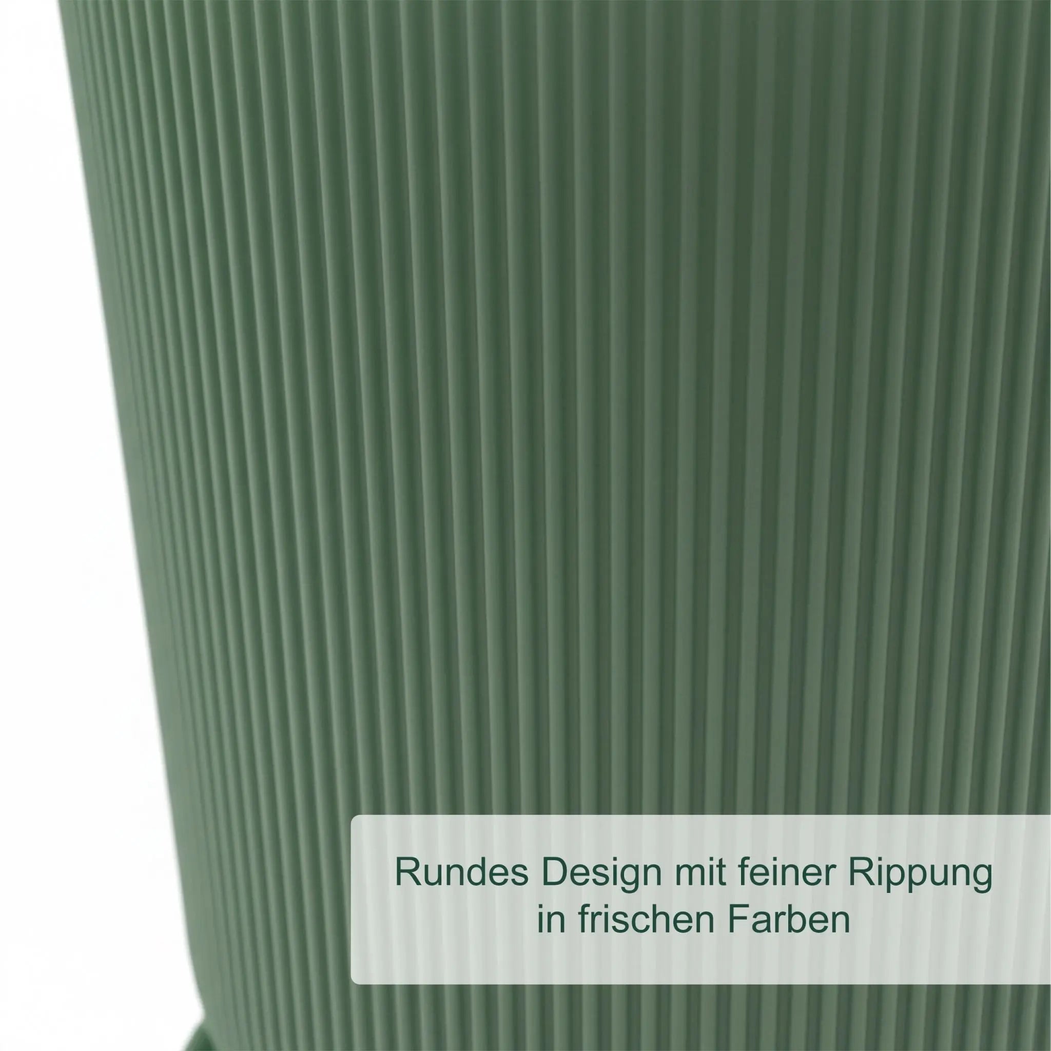 Blumentopf mit Untersetzer 2er-Set Grün von Relaxdays