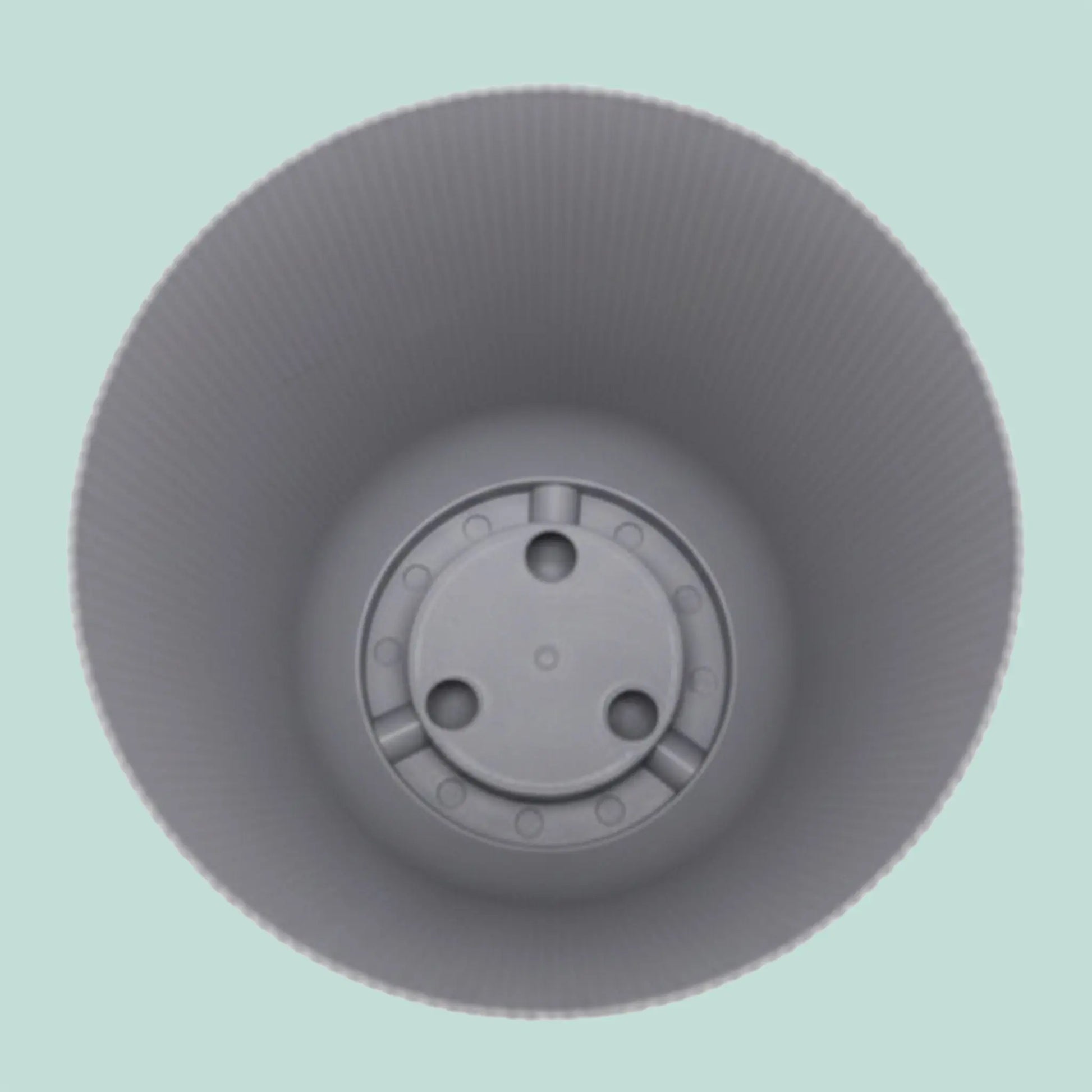 Blumentopf mit Untersetzer 2er-Set Silber von Relaxdays