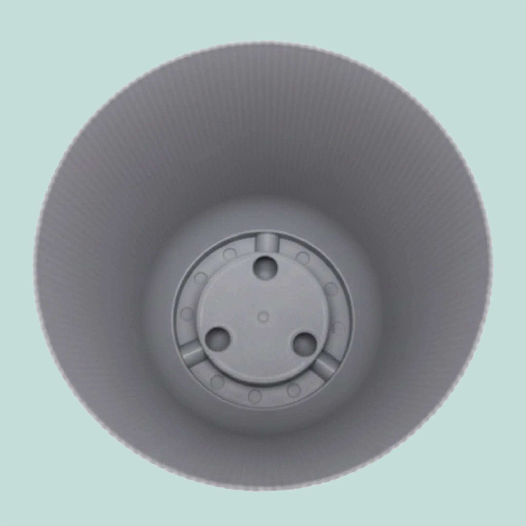 Blumentopf mit Untersetzer 2er-Set Silber von Relaxdays