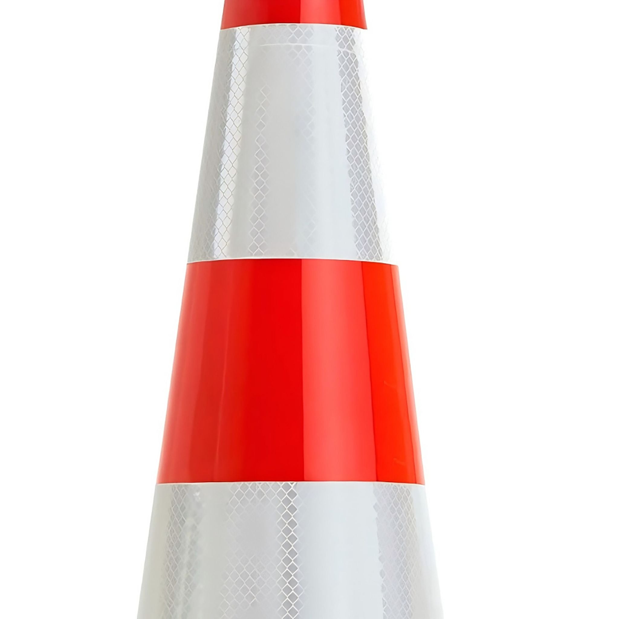 Leitkegel 90cm extra schwer Orange-Schwarz-Silber von Relaxdays