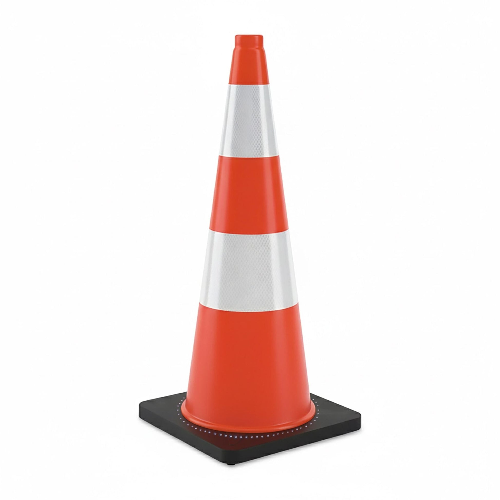 Leitkegel 75cm extra schwer Orange-Schwarz-Silber von Relaxdays