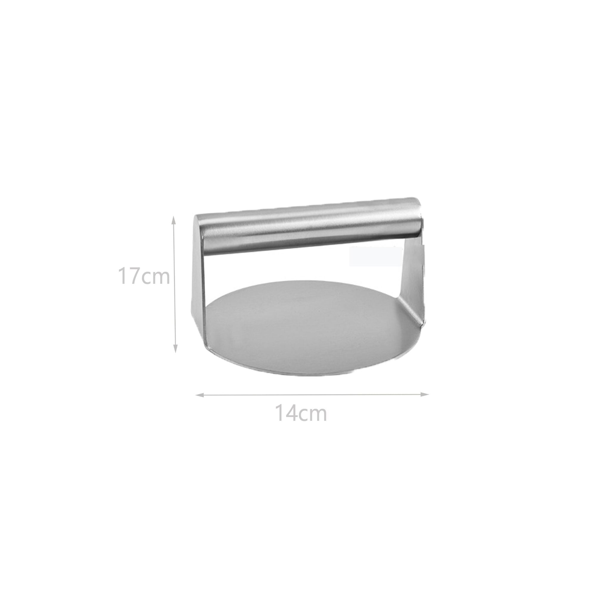 Smash Burger-Set 5-teilig Edelstahl Schwarz-Silber von Relaxdays