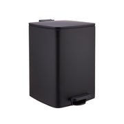 Mülleimer Küche 20L Schwarz-Silber von Relaxdays