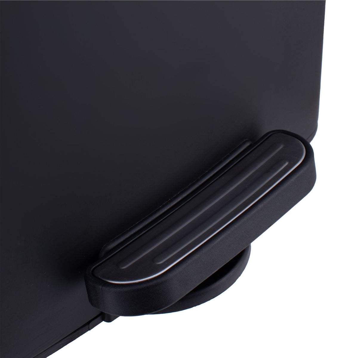 Mülleimer Küche 20L Schwarz-Silber von Relaxdays
