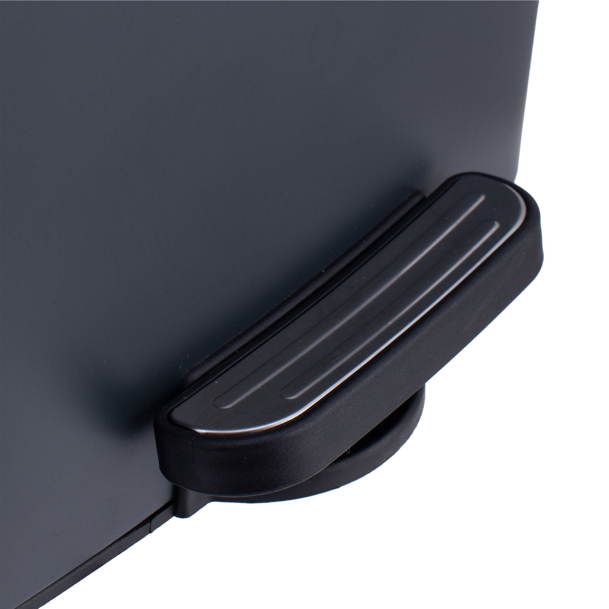 Mülleimer Küche 20L Schwarz-Silber-Grau von Relaxdays