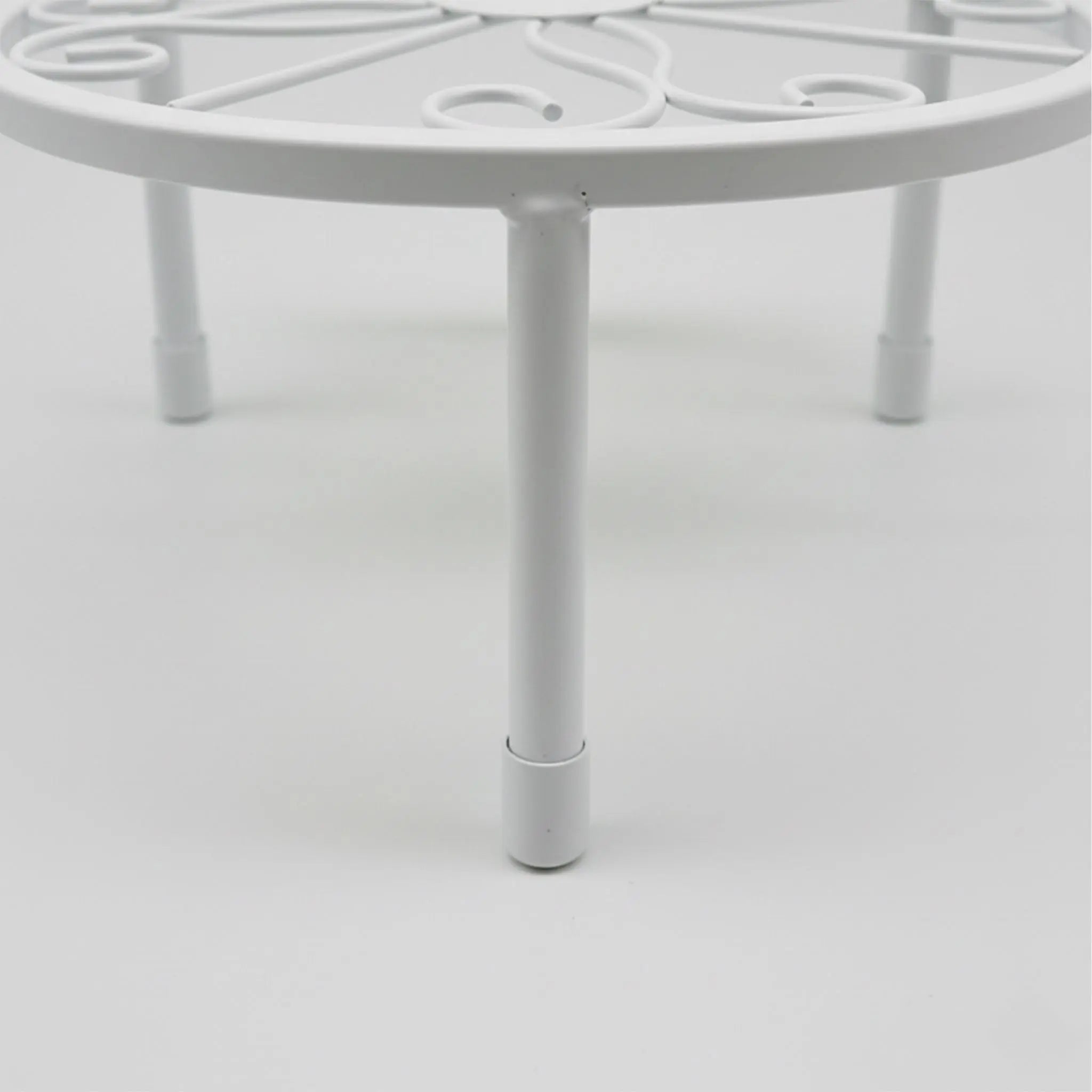 Runde Blumenständer 5er-Set Weiss von Relaxdays