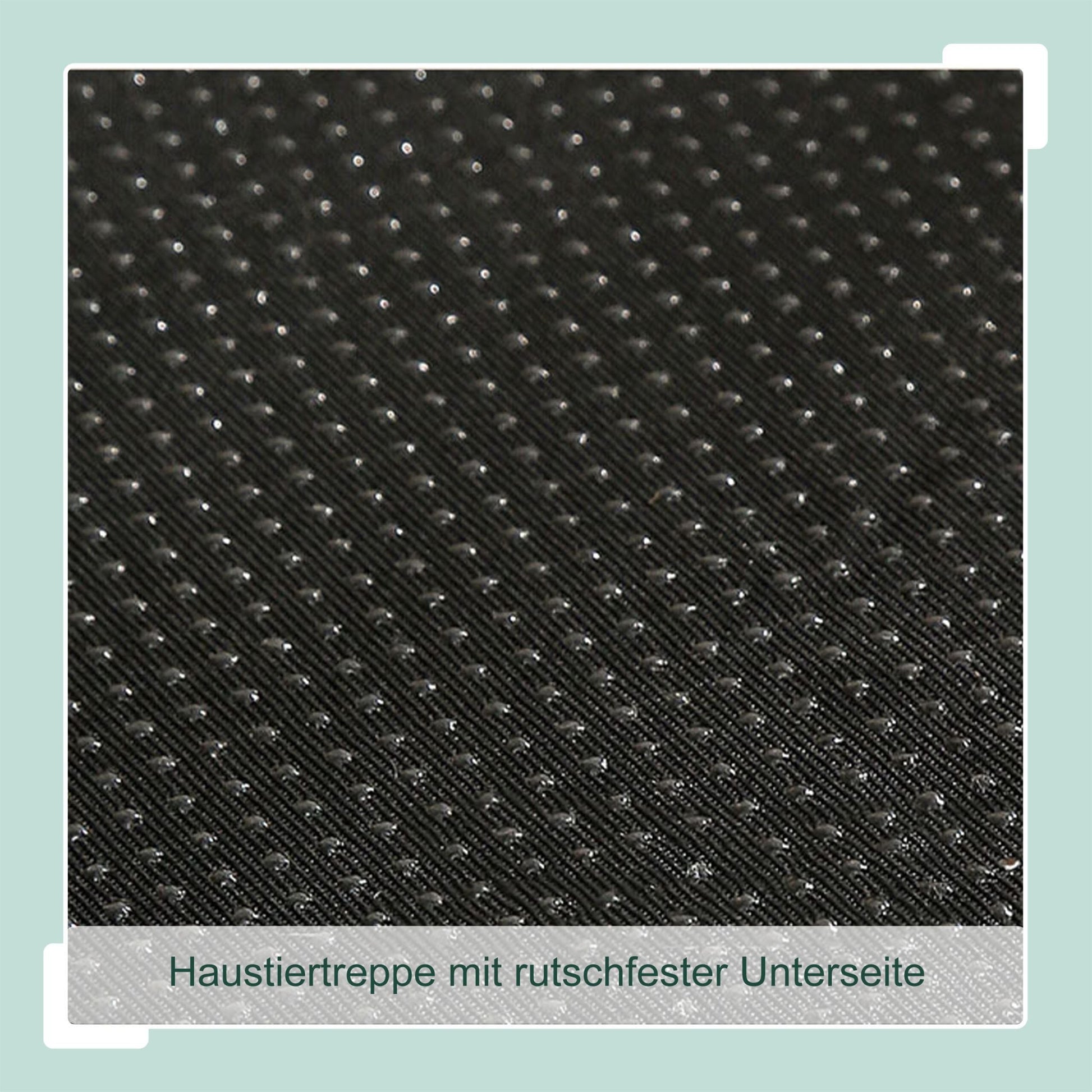 Faltbare Hundetreppe mit 3 Stufen Anthrazit von Relaxdays