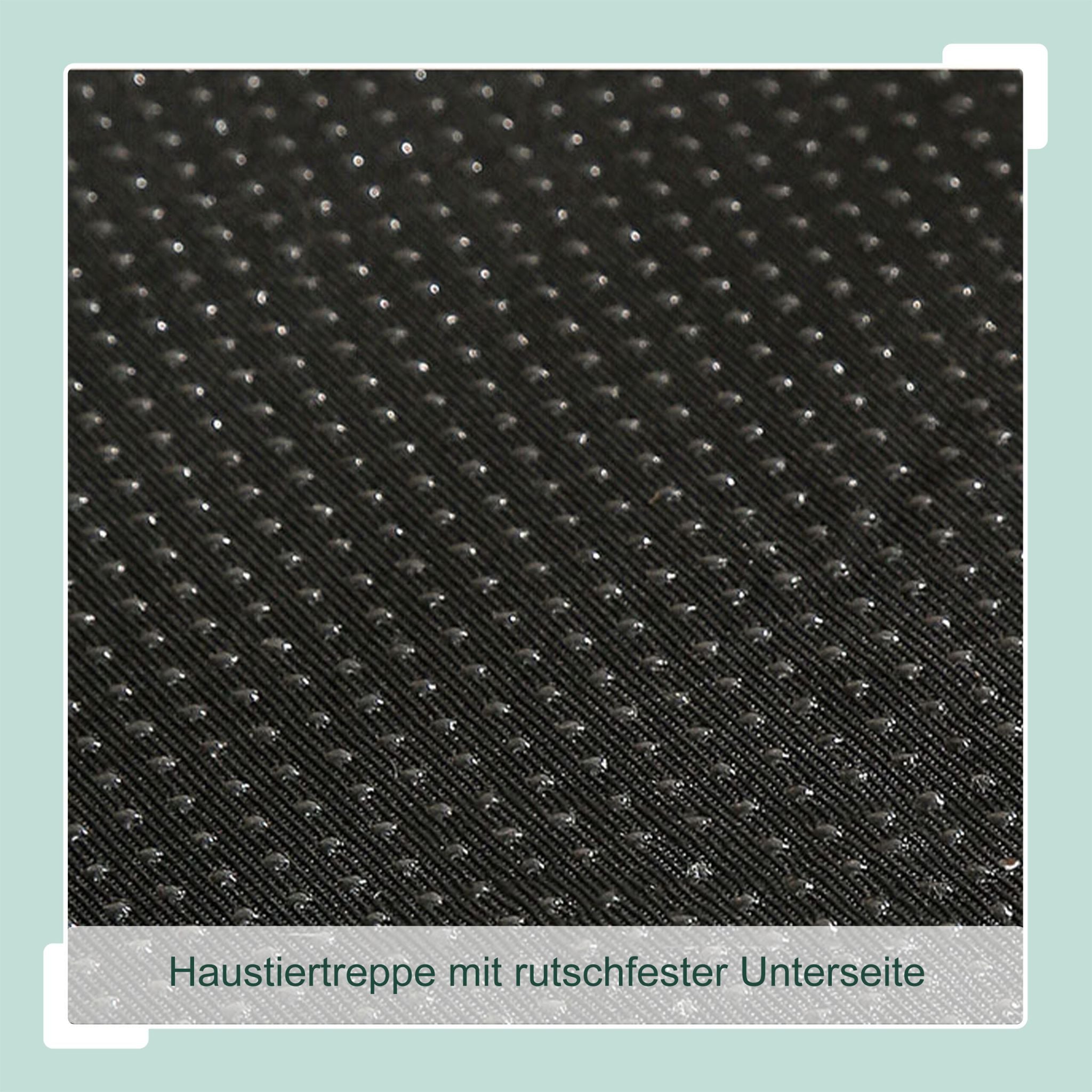 Faltbare Hundetreppe mit 3 Stufen Grau von Relaxdays