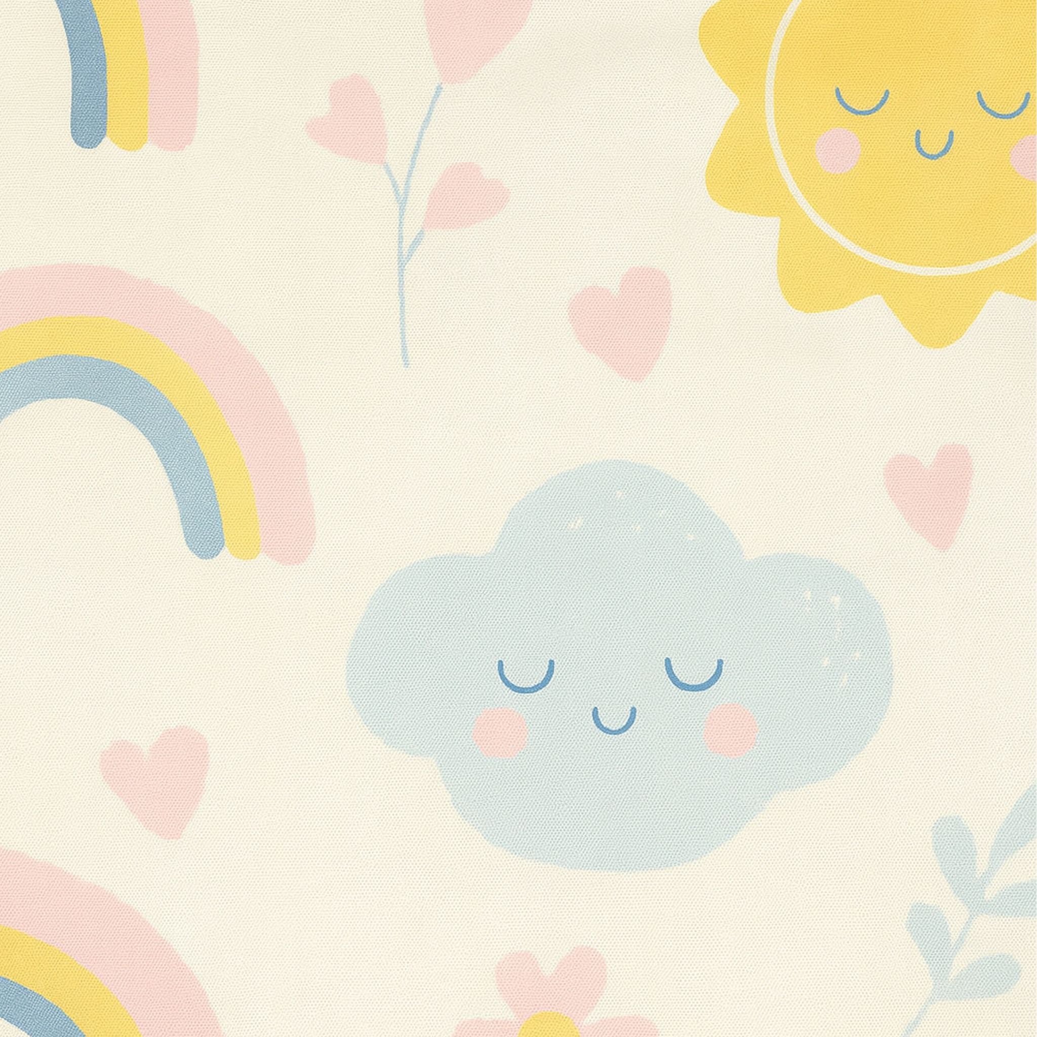 Spieltunnel 180cm Beige-Blau-Rosa