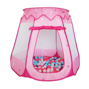 Bällebad mit 100 Bällen Rosa von Relaxdays