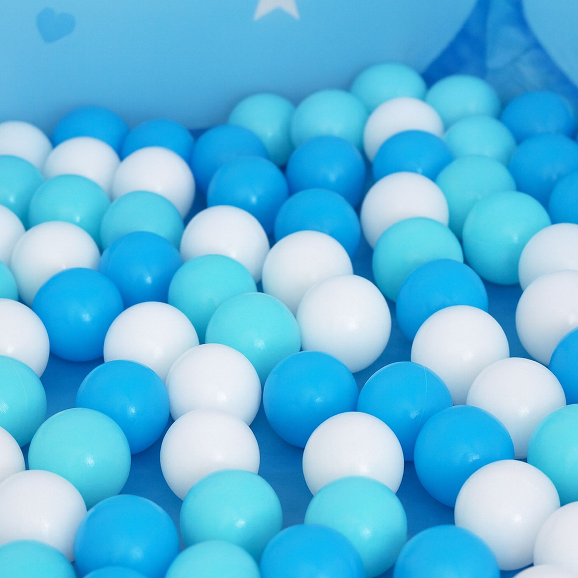 Bällebad mit 100 Bällen Hellblau von Relaxdays