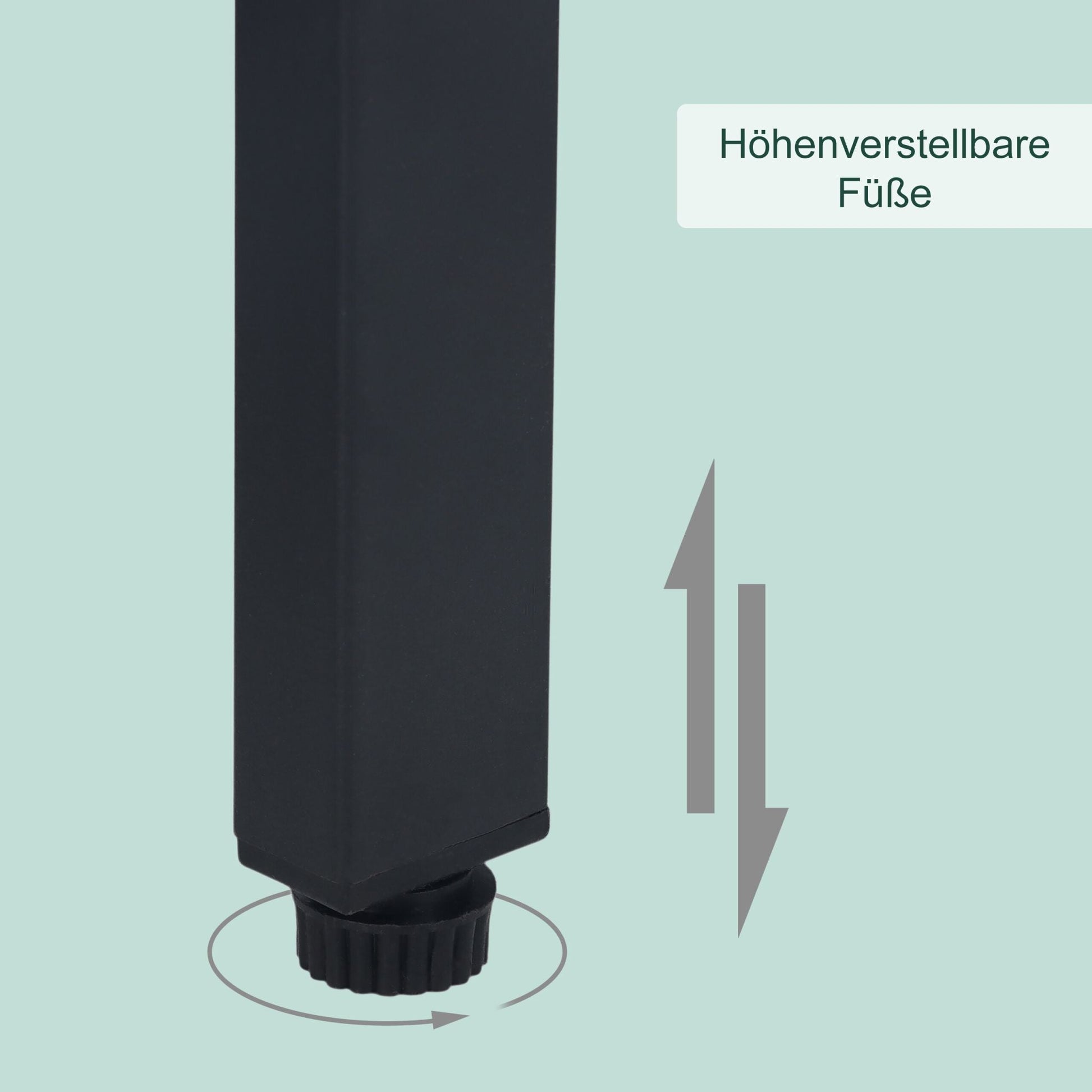 Konsolentisch mit Schublade Braun-Schwarz von Relaxdays