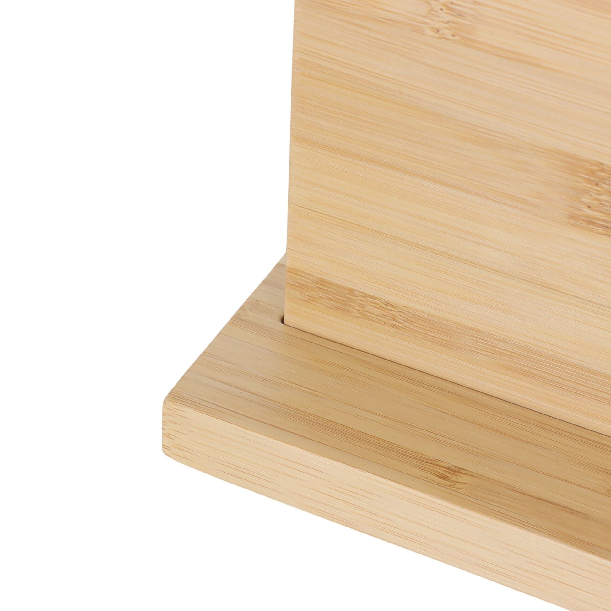 Magnetischer Messerblock Bambus Hellbraun von Relaxdays