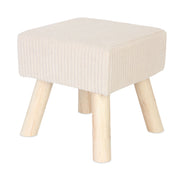 Hocker Cord Beige-Hellbraun von Relaxdays