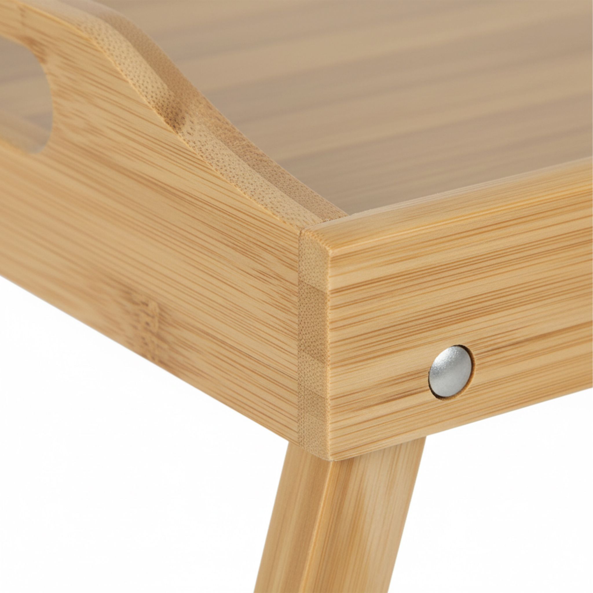Klappbares Betttablett Bambus Hellbraun von Relaxdays