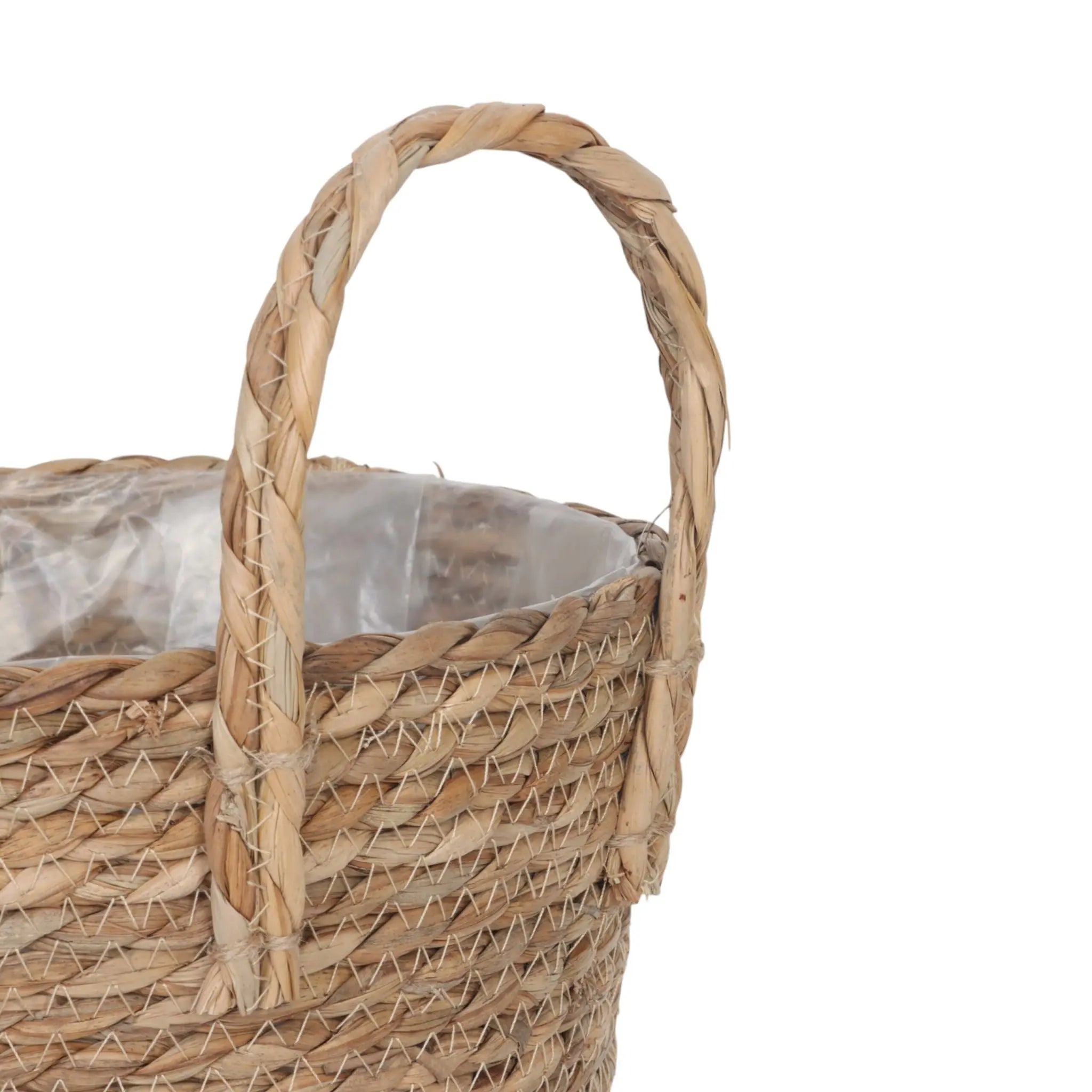 Runder Blumentopf 3er-Set Hellbraun von Relaxdays