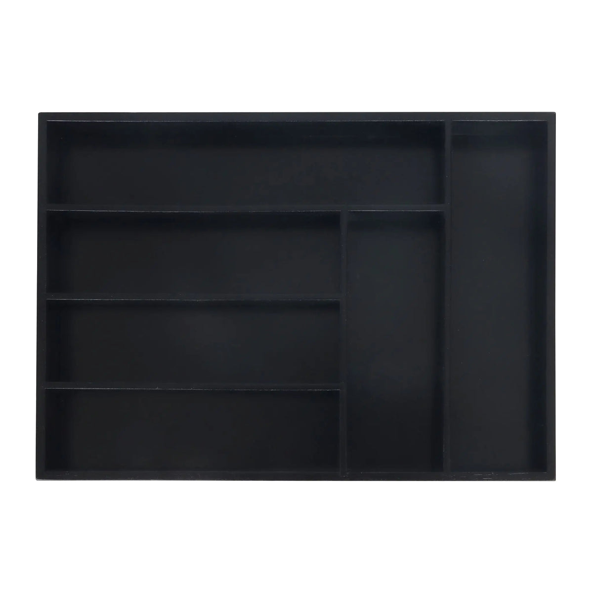 Besteckkasten Bambus Schwarz von Relaxdays