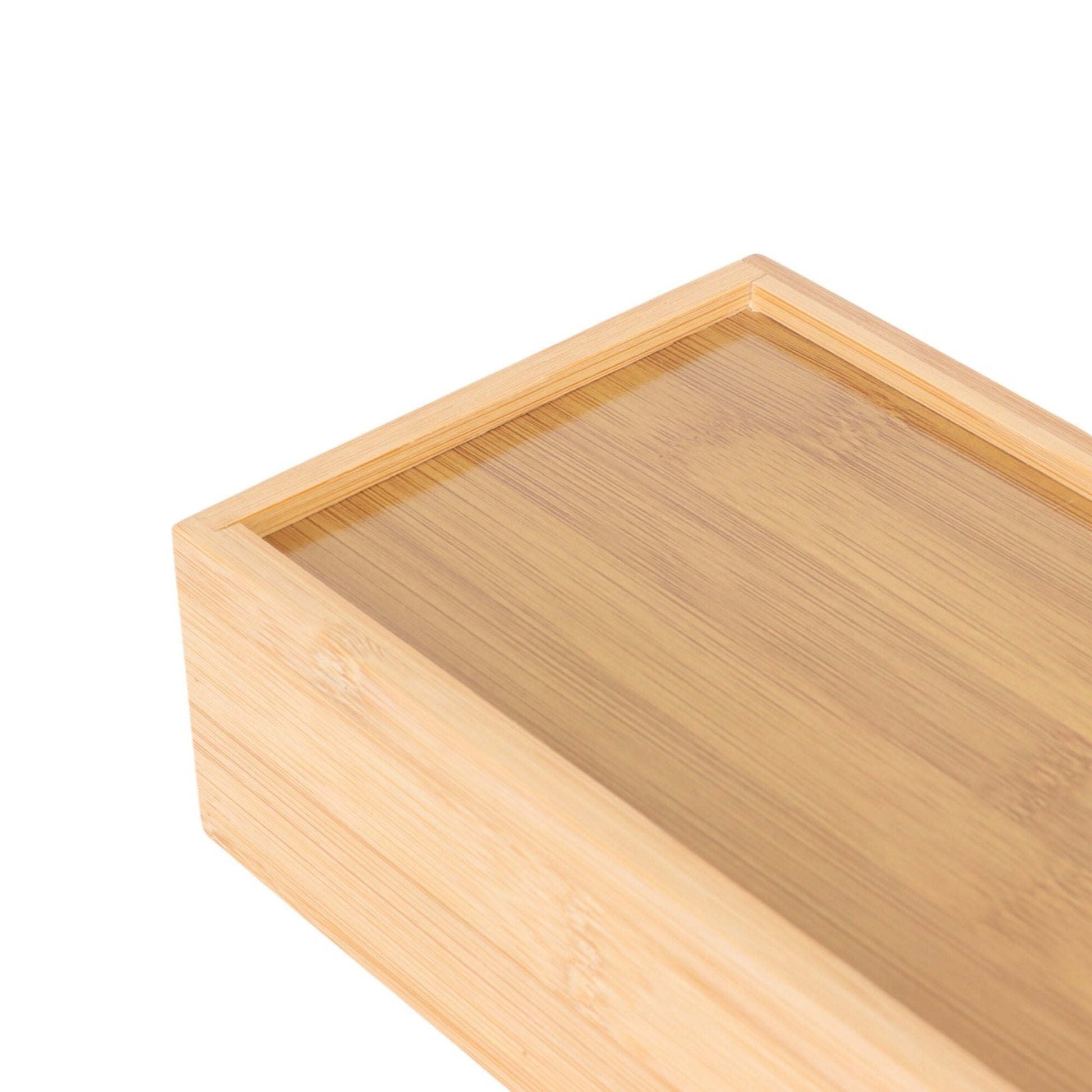 Besteck Organizer Bambus 5 Fächer Hellbraun von Relaxdays