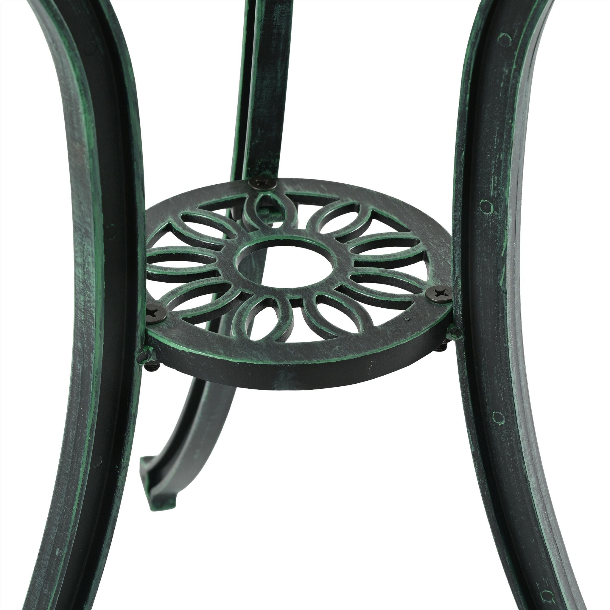 Gartenmöbel 3er-Set Dunkelgrün
