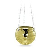 Discokugel Pflanzentopf in Gold Gold-Silber von Relaxdays