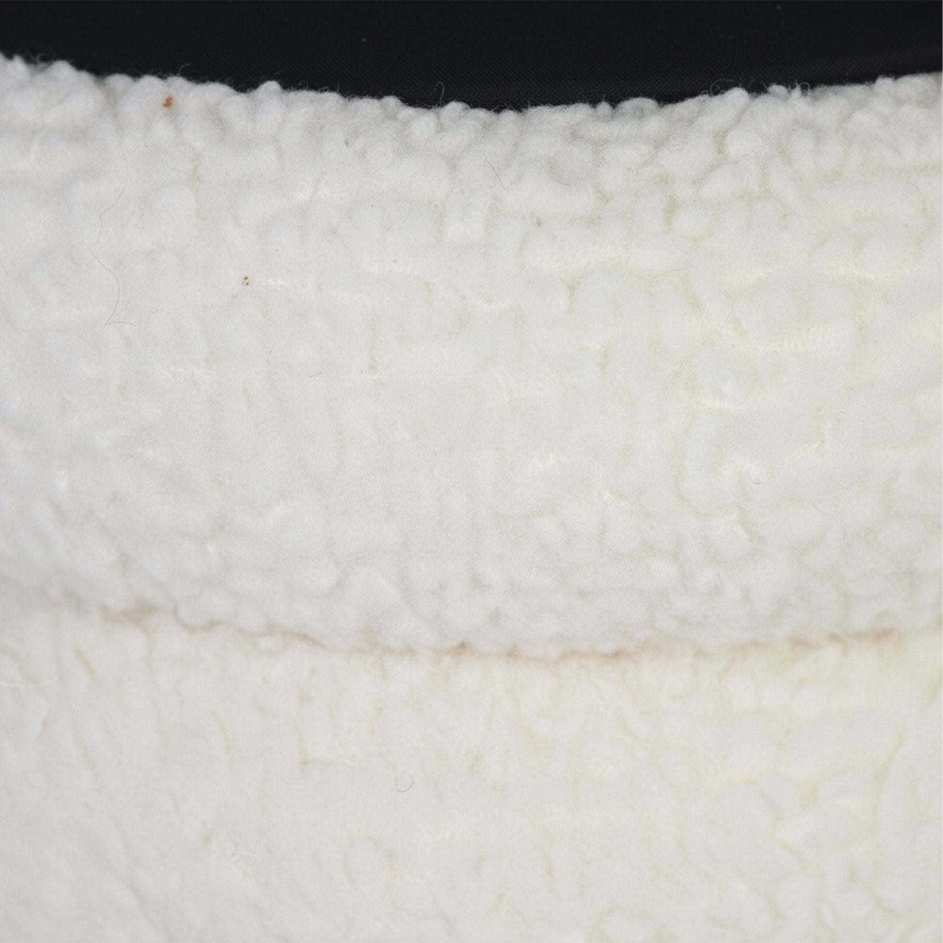 Hocker mit Stauraum Teddystoff Weiss von Relaxdays