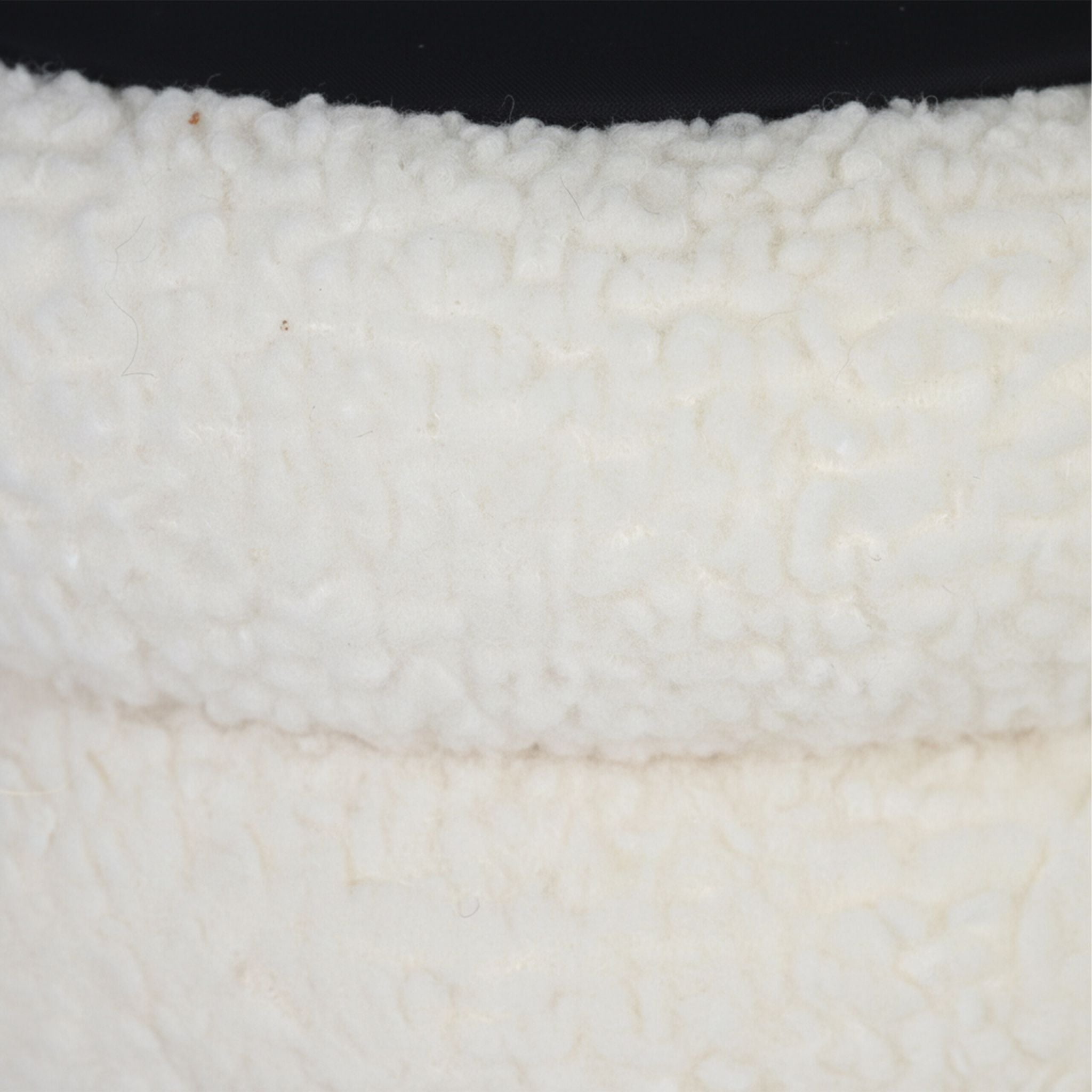 Hocker mit Stauraum Teddystoff Weiss von Relaxdays