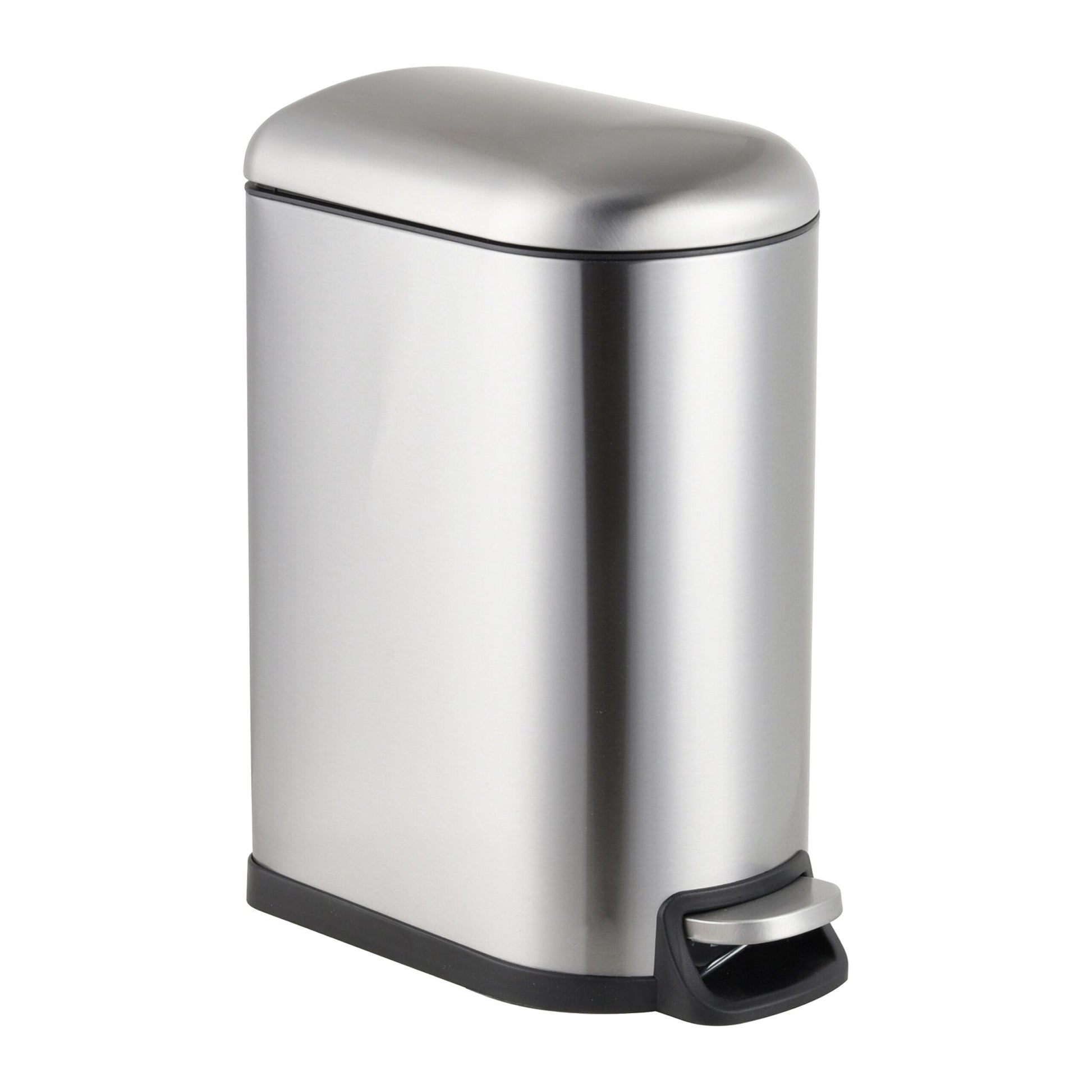 Mülleimer 10 Liter Silber von Relaxdays