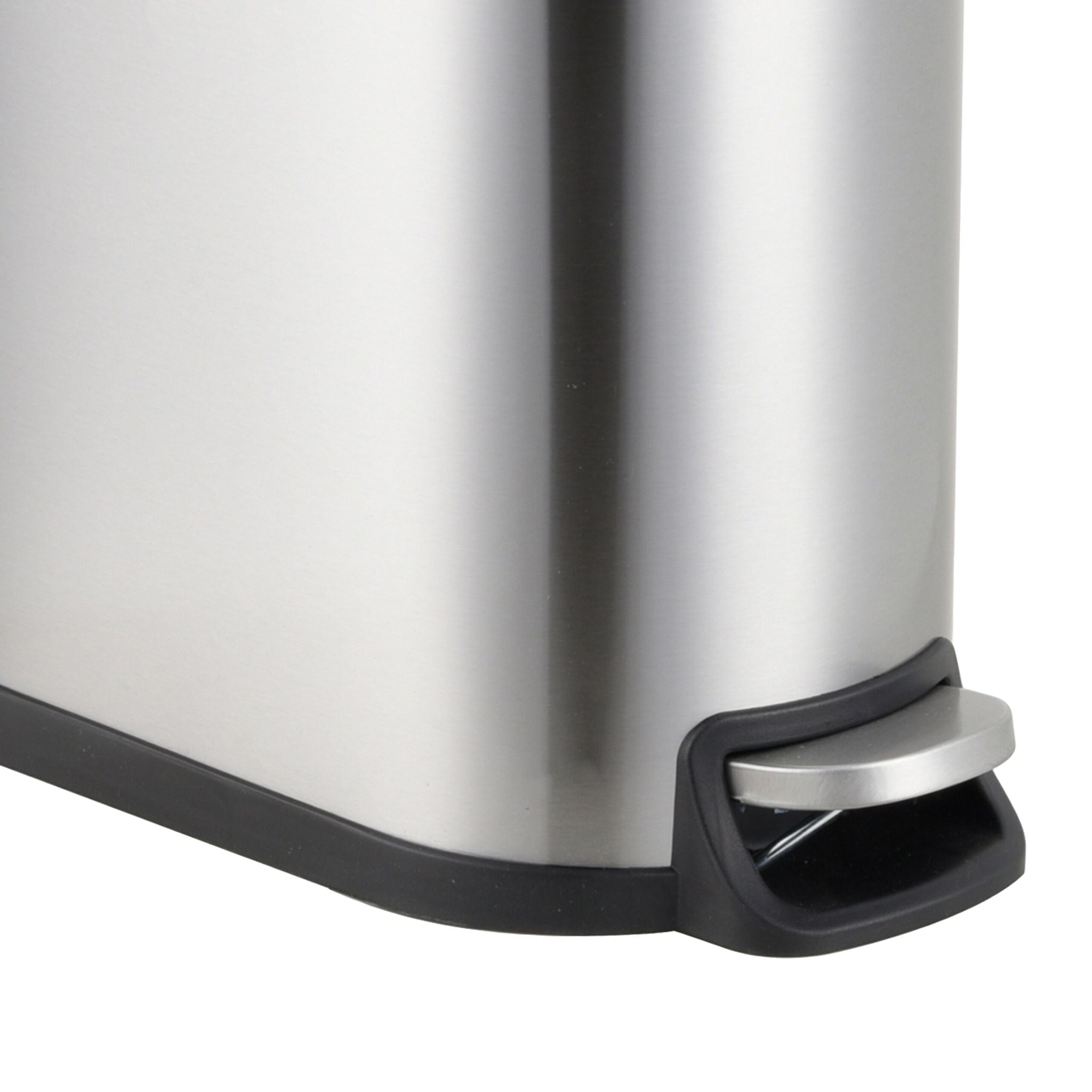 Mülleimer 10 Liter Silber von Relaxdays