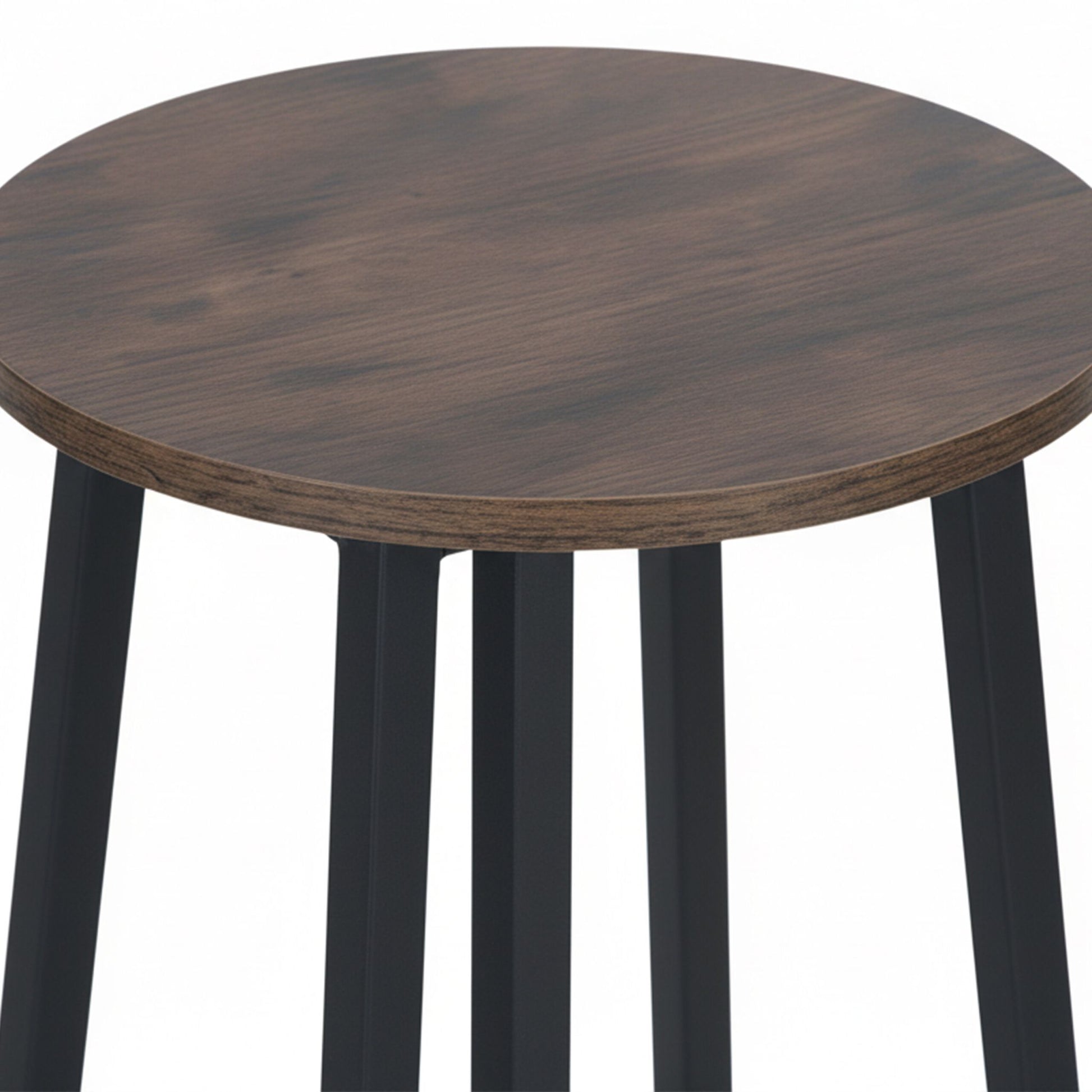 Barhocker 2er-Set Braun-Schwarz von Relaxdays