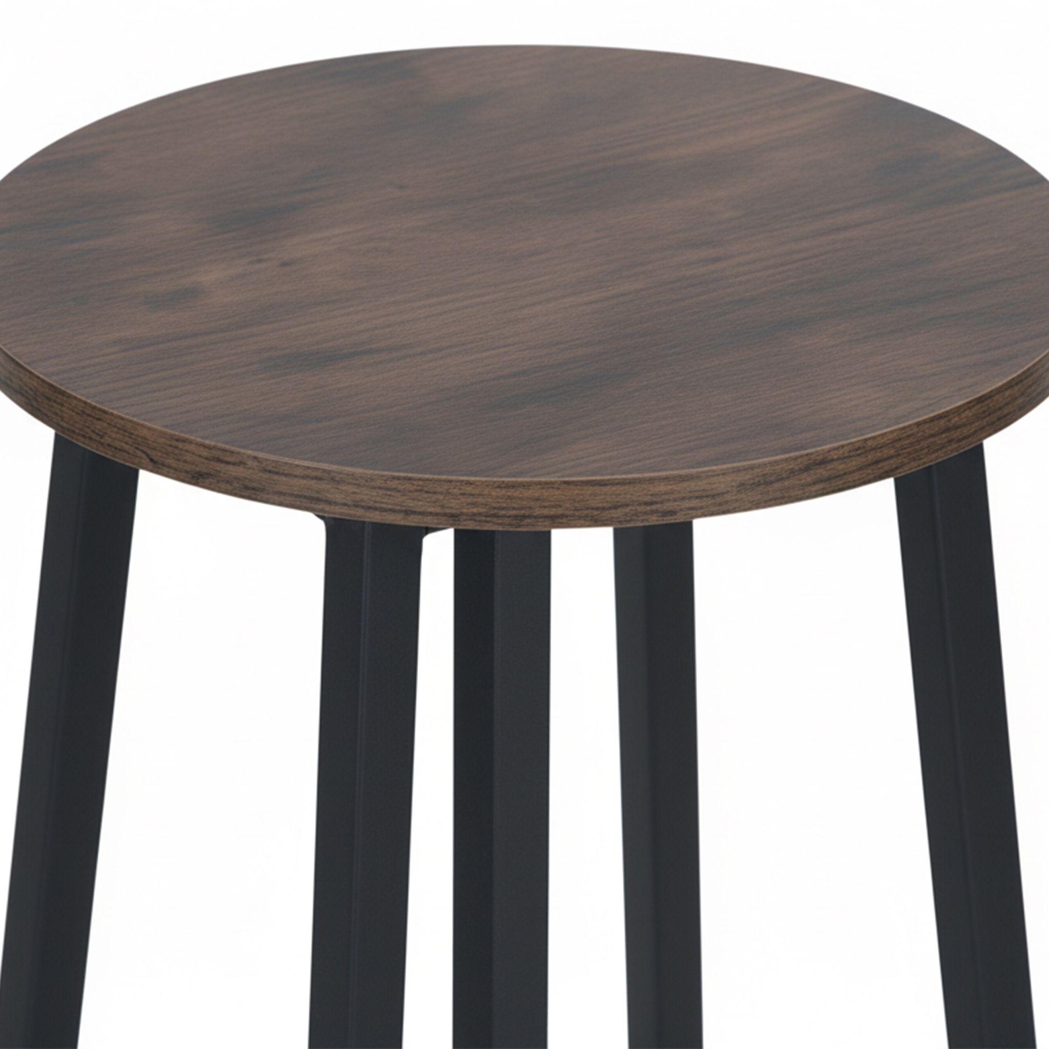 Barhocker 2er-Set Braun-Schwarz von Relaxdays